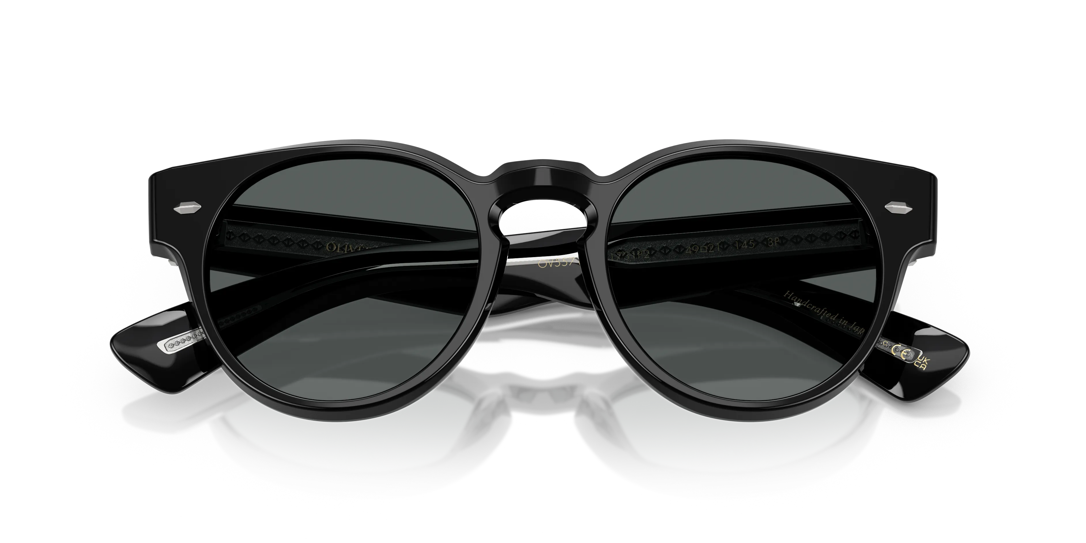 Oliver Peoples OV5571SU HAYTON 1731P2 Occhiali da sole Acetato Nero Grigio Pantos Polarizzata - immagine 2