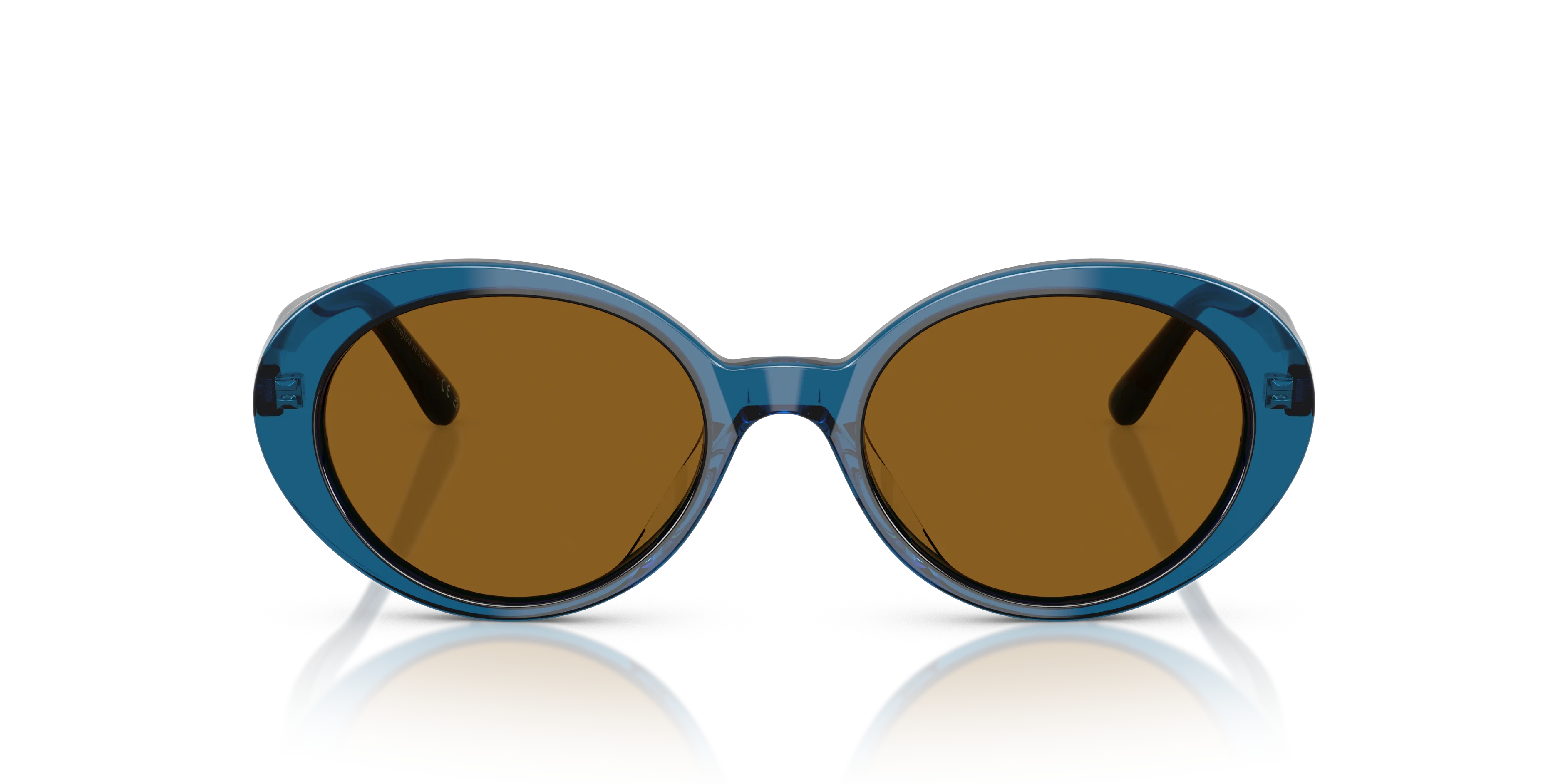 Oliver Peoples OV5565SU LUMAR 179353 Occhiali da sole Acetato Blu Marrone Rotonda Normale - immagine 3
