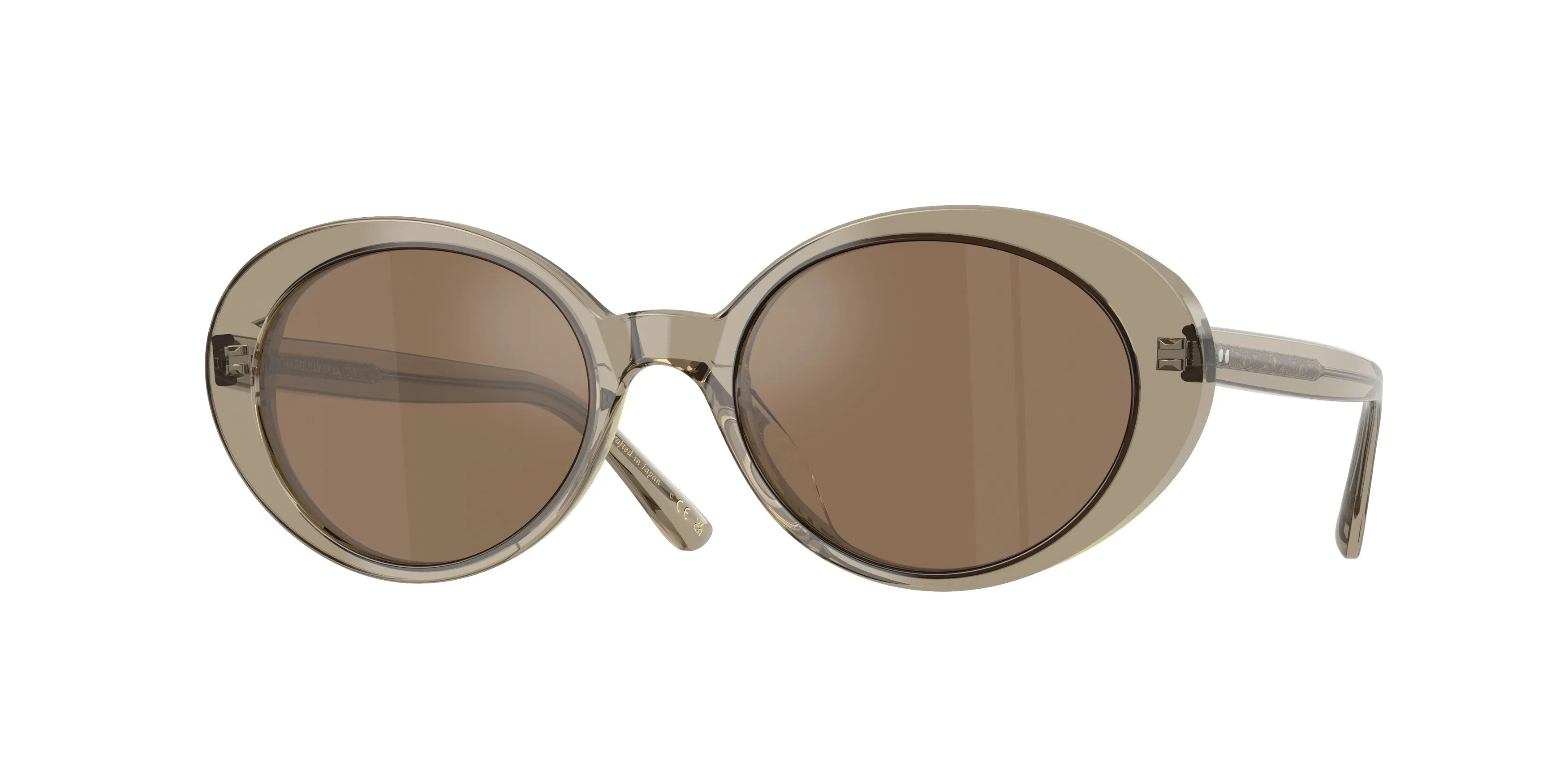 Oliver Peoples OV5565SU LUMAR 1745G8 Occhiali da sole Acetato Verde Arancione Rotonda Normale - immagine 1