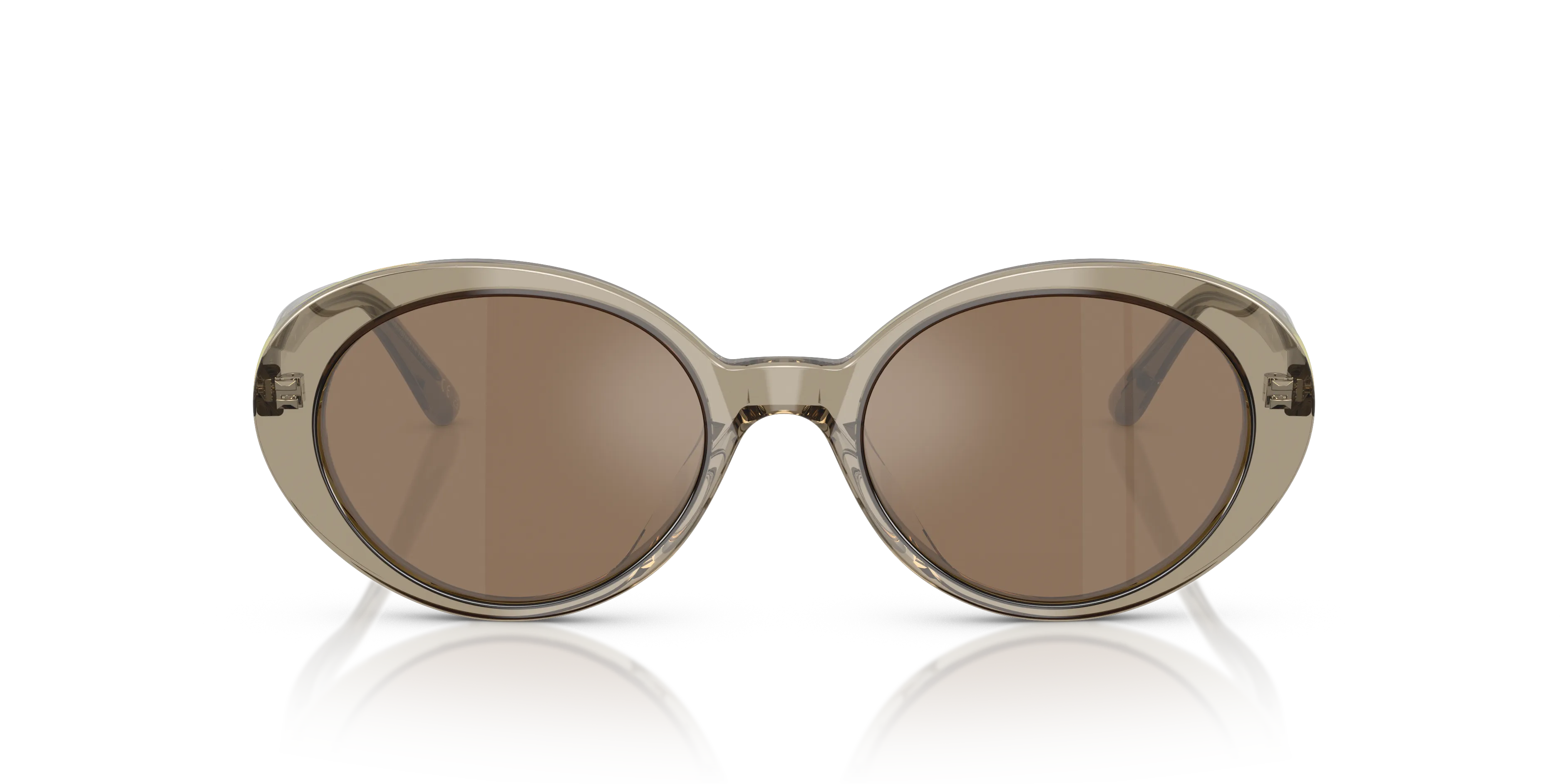 Oliver Peoples OV5565SU LUMAR 1745G8 Occhiali da sole Acetato Verde Arancione Rotonda Normale - immagine 3