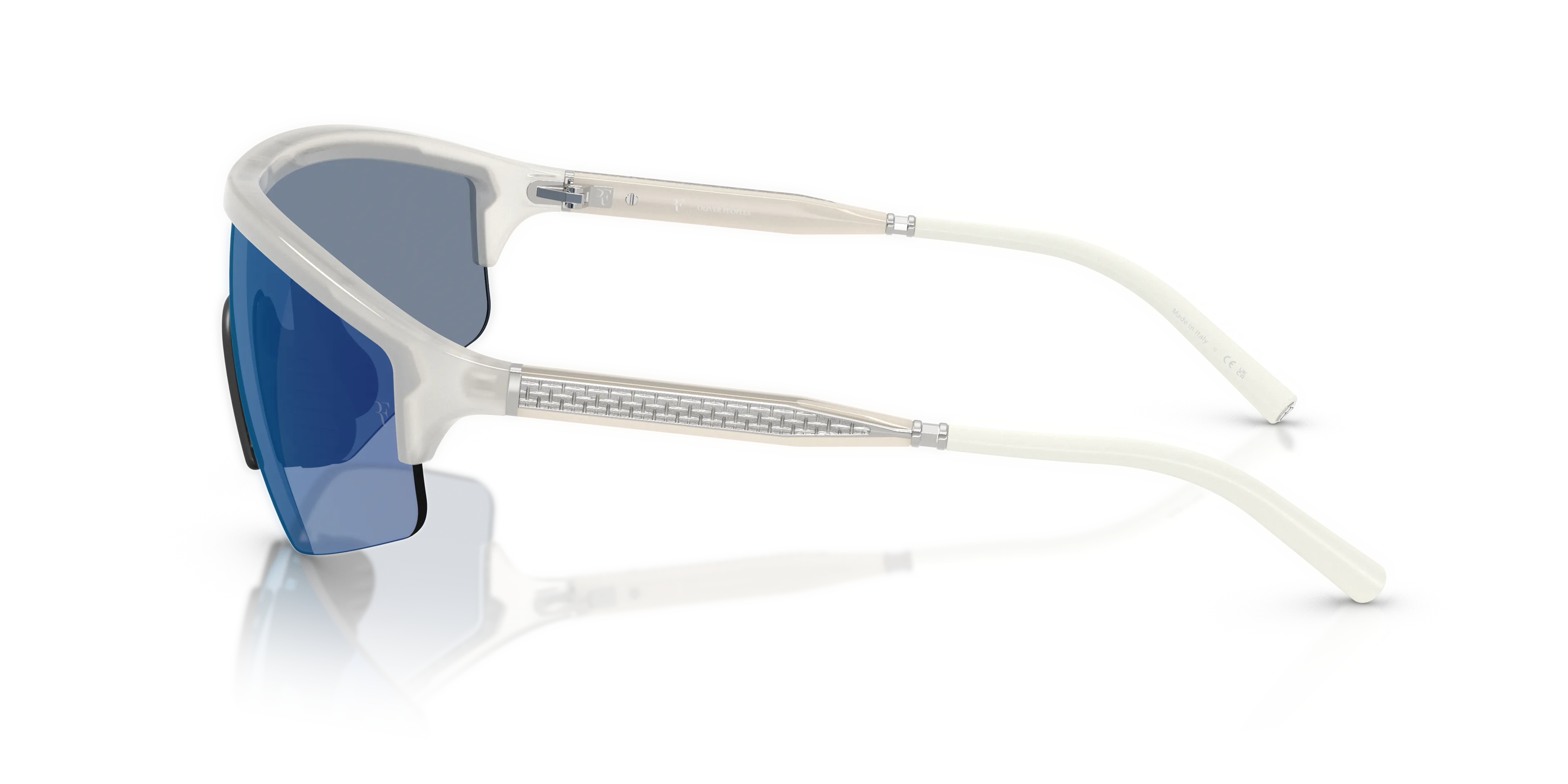 Oliver Peoples OV5560S R-7 700755 Occhiali da sole Iniettato Bianco Blu Geometrica Normale - immagine 4