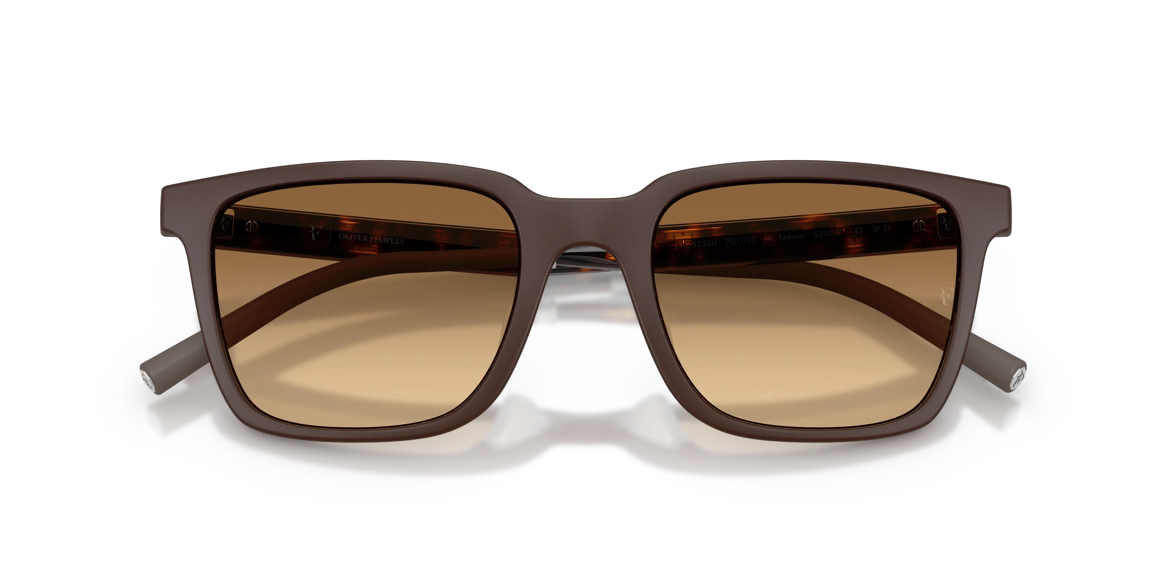 Oliver Peoples OV5553SU MR. FEDERER 701013 Occhiali da sole Iniettato Marrone Marrone Squadrata Fotocromatiche - immagine 2