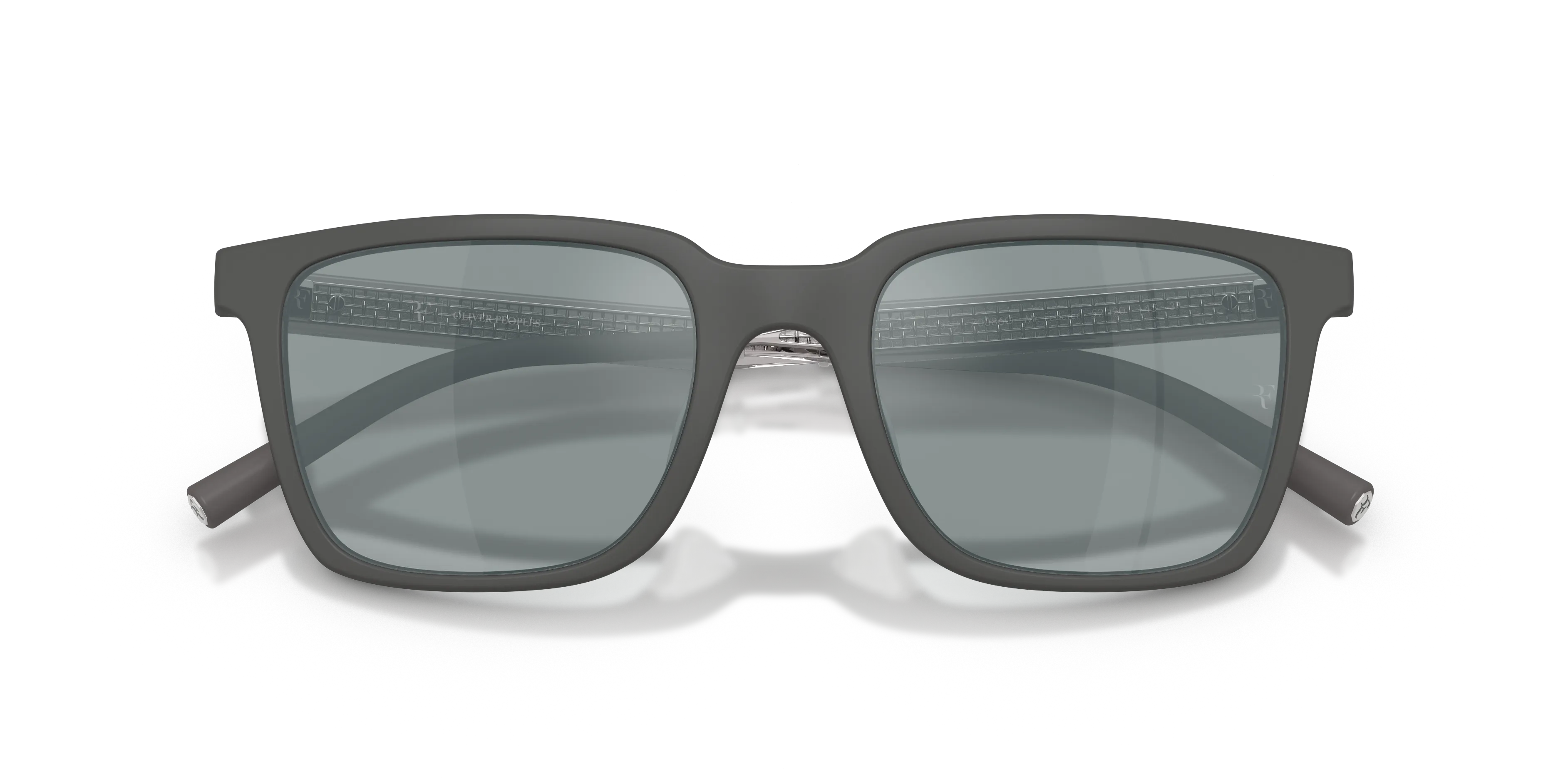 Oliver Peoples OV5553SU MR. FEDERER 70086G Occhiali da sole Iniettato Grigio Grigio Squadrata Polarizzata - immagine 2
