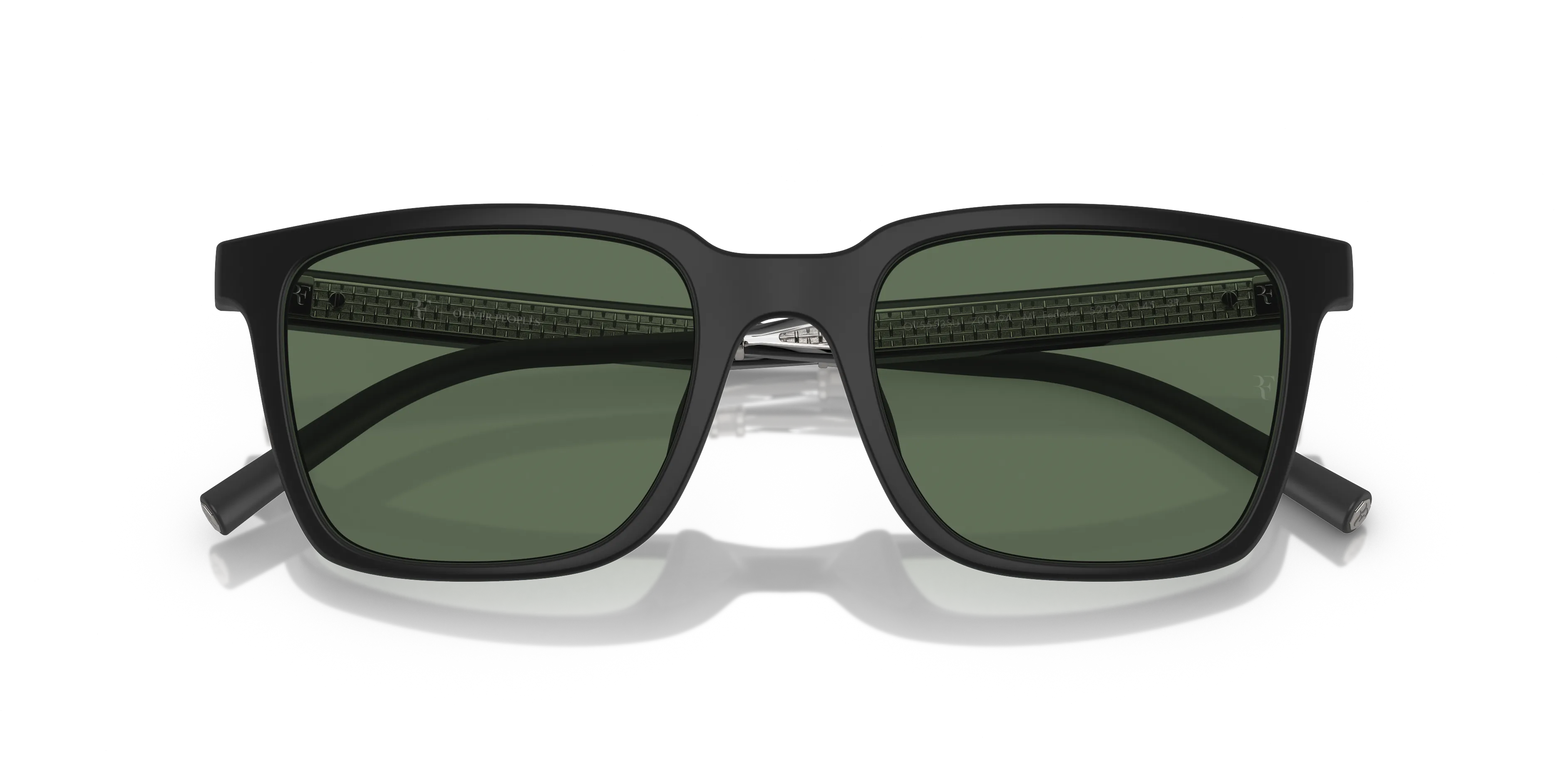 Oliver Peoples OV5553SU MR. FEDERER 70019A Occhiali da sole Iniettato Nero Verde G15 Squadrata Polarizzata - immagine 2