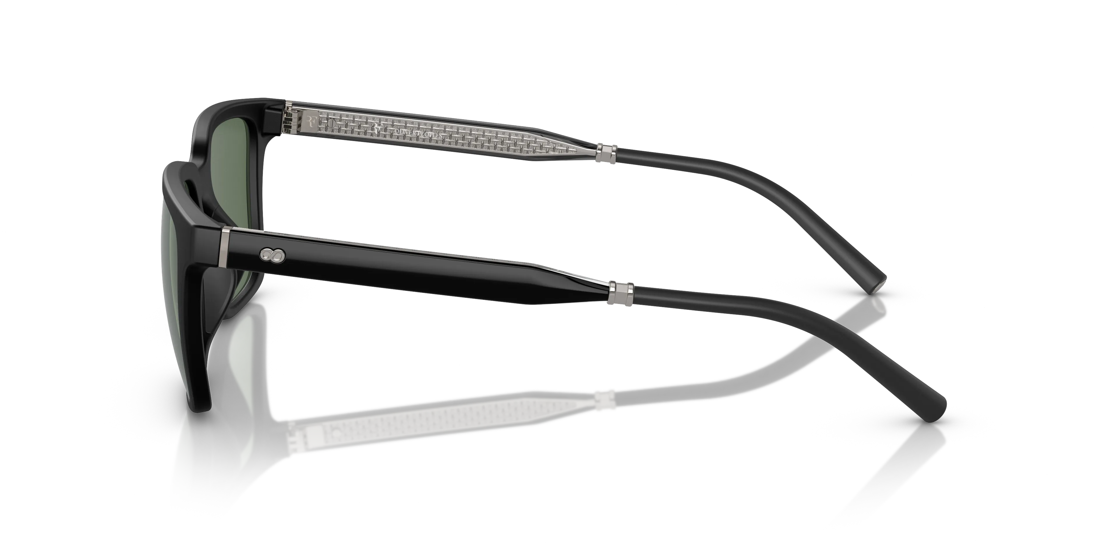 Oliver Peoples OV5553SU MR. FEDERER 70019A Occhiali da sole Iniettato Nero Verde G15 Squadrata Polarizzata - immagine 4