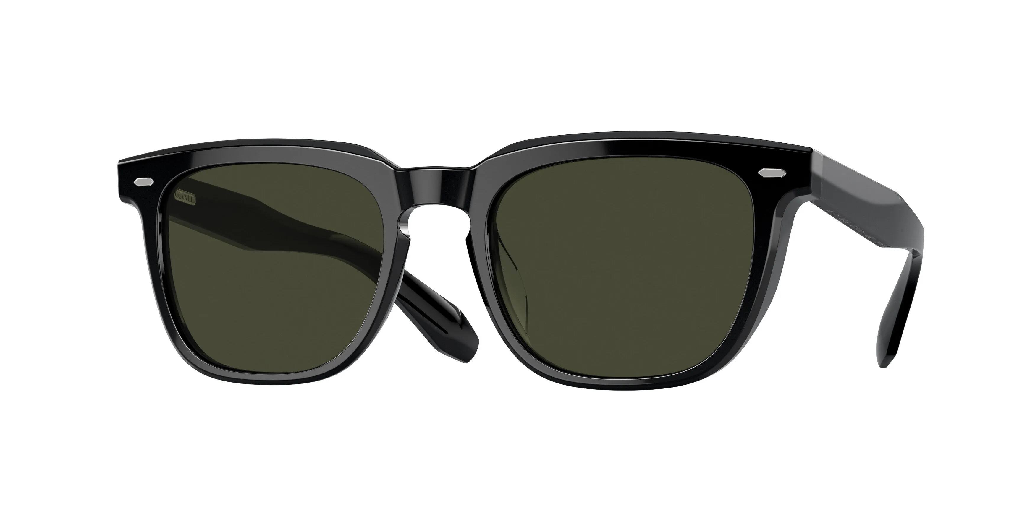 Oliver Peoples OV5546SU N.06 SUN 1731P1 Occhiali da sole Acetato Nero Verde G15 Pillow Polarizzata - immagine 1