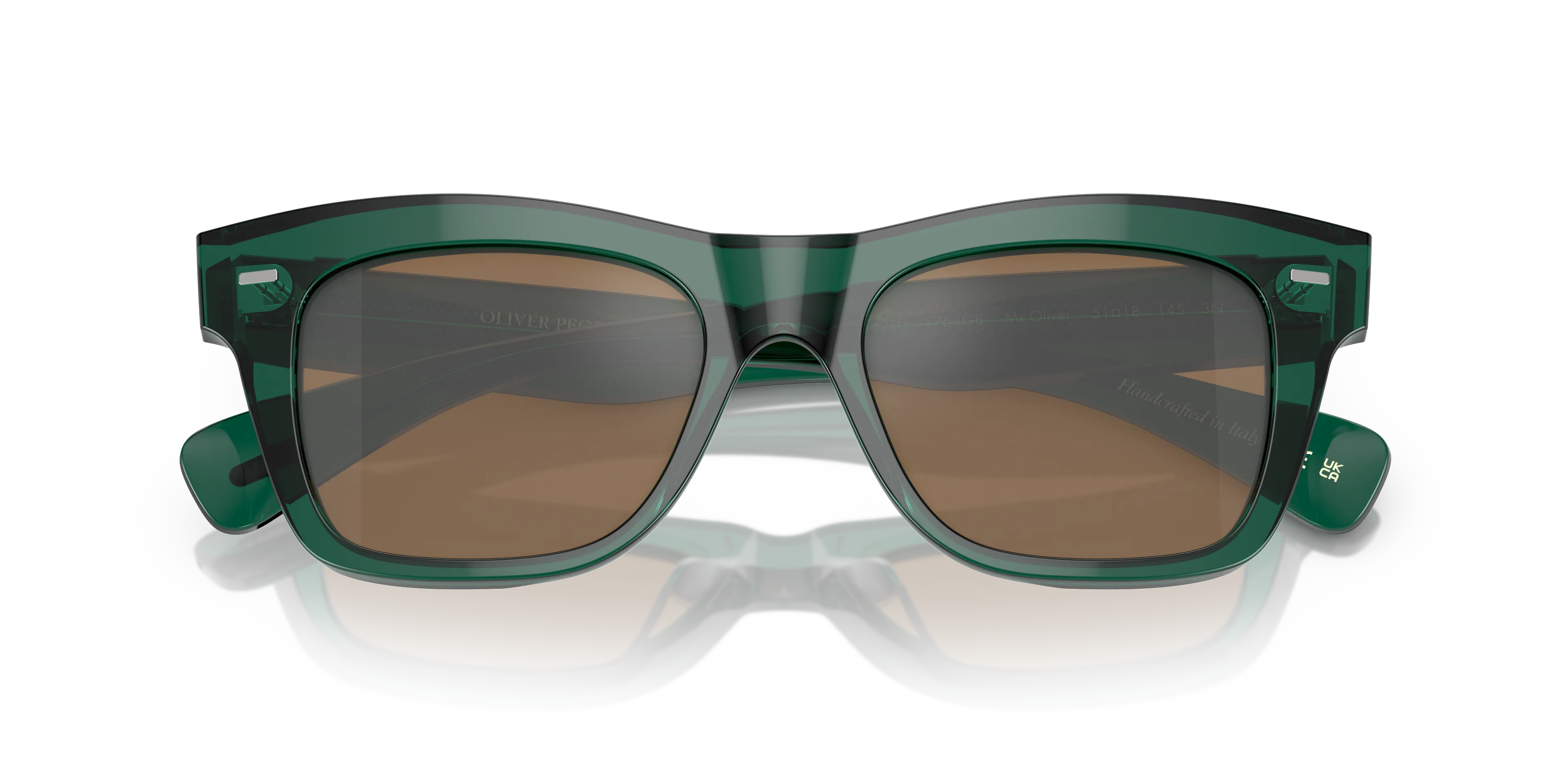 Oliver Peoples OV5542SU MS. OLIVER 1763G8 Occhiali da sole Acetato Verde Arancione Pillow Normale - immagine 2