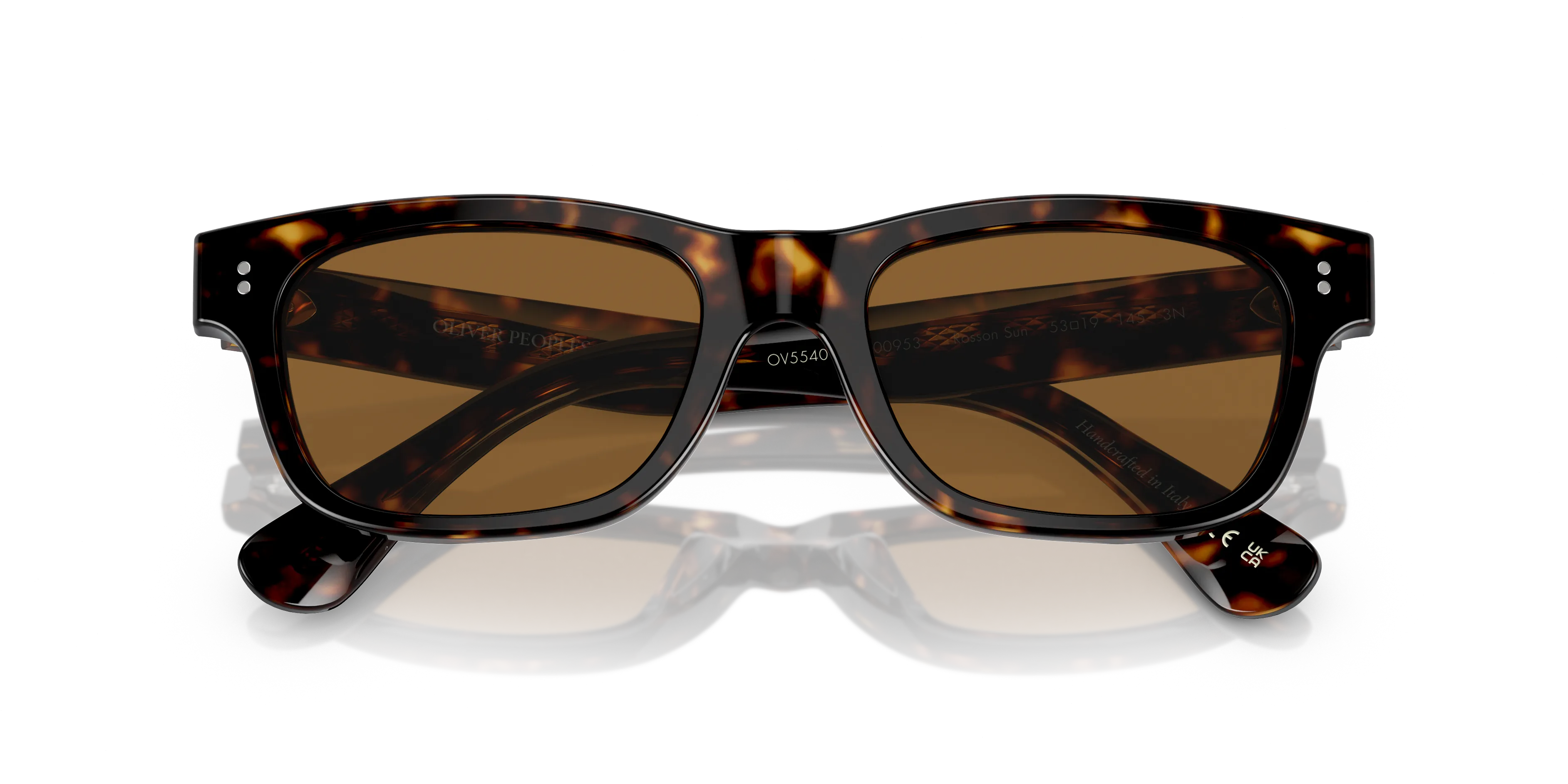 Oliver Peoples OV5540SU ROSSON SUN 100953 Occhiali da sole Acetato Tartaruga Marrone Pillow Normale - immagine 2