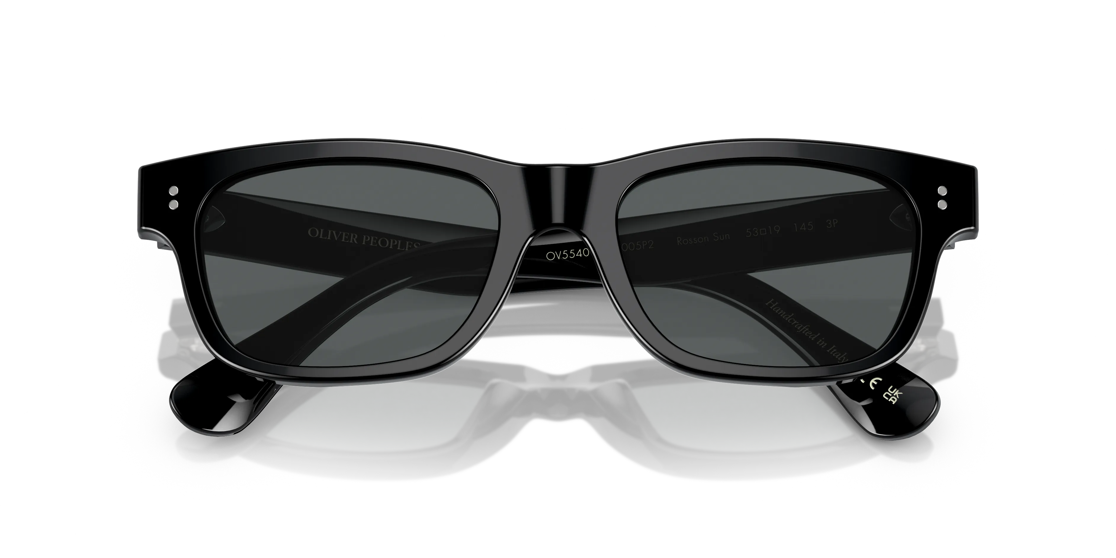 Oliver Peoples OV5540SU ROSSON SUN 1005P2 Occhiali da sole Acetato Nero Grigio Pillow Polarizzata - immagine 2