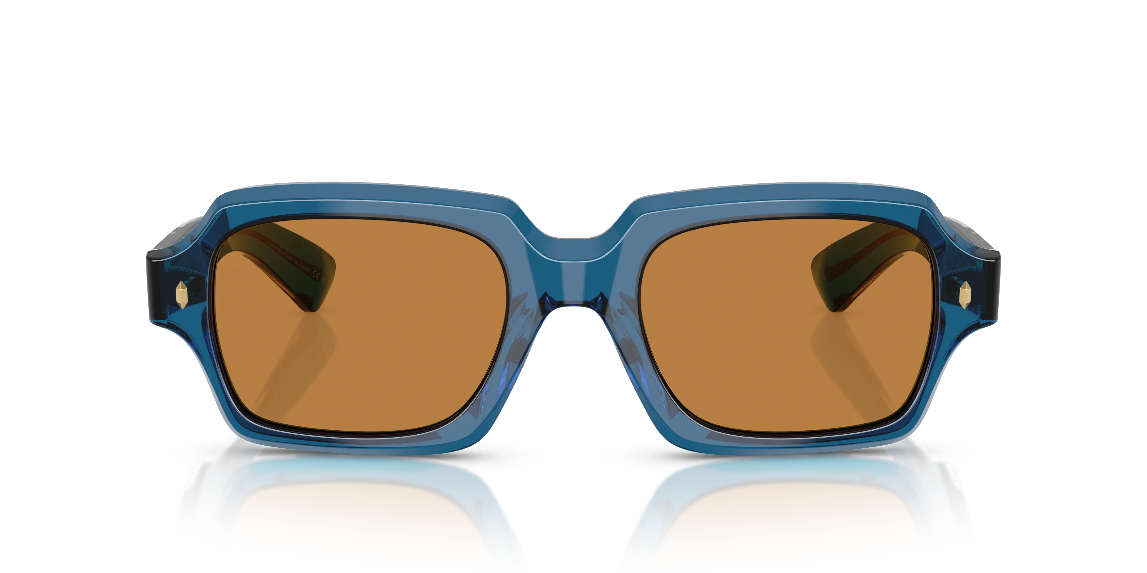 Oliver Peoples OV5539SU DEVANEY 179353 Occhiali da sole Acetato Blu Arancione Squadrata Normale - immagine 3