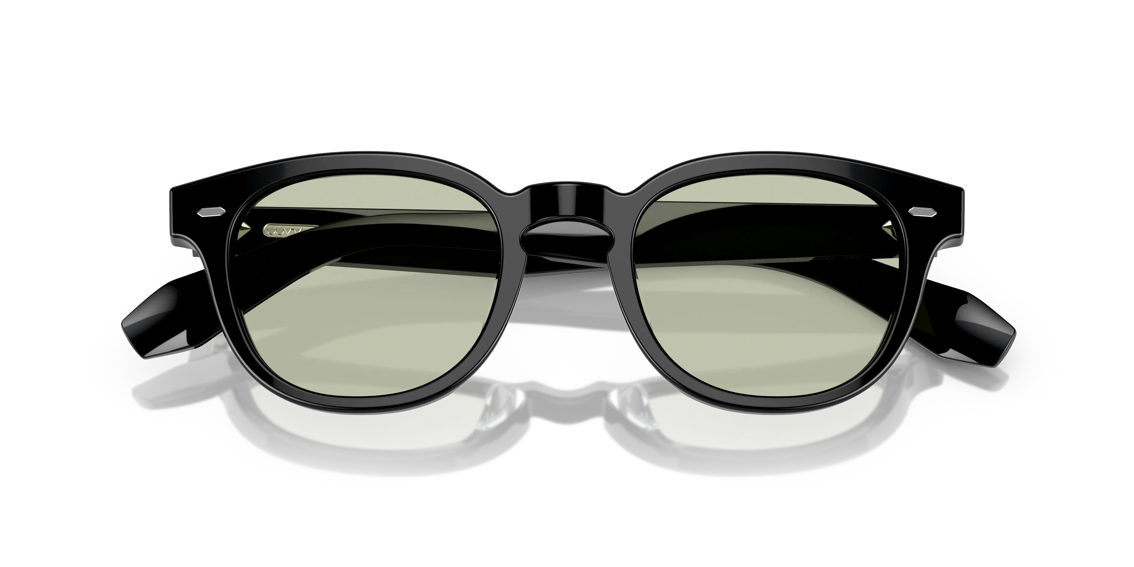 Oliver Peoples OV5528U N.01 1731 Montature da vista Acetato Nero Verde Pantos Normale - immagine 2