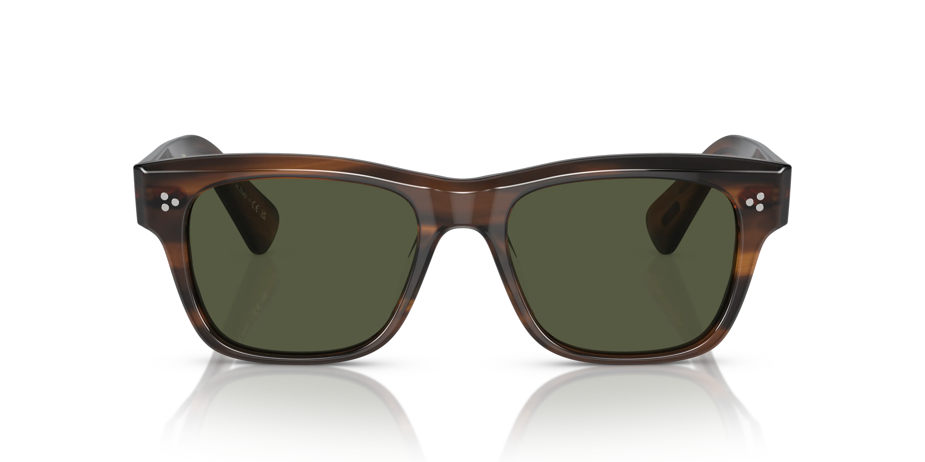 Oliver Peoples OV5524SU BIRELL SUN 172452 Occhiali da sole Acetato Marrone Verde G15 Pillow Normale - immagine 3