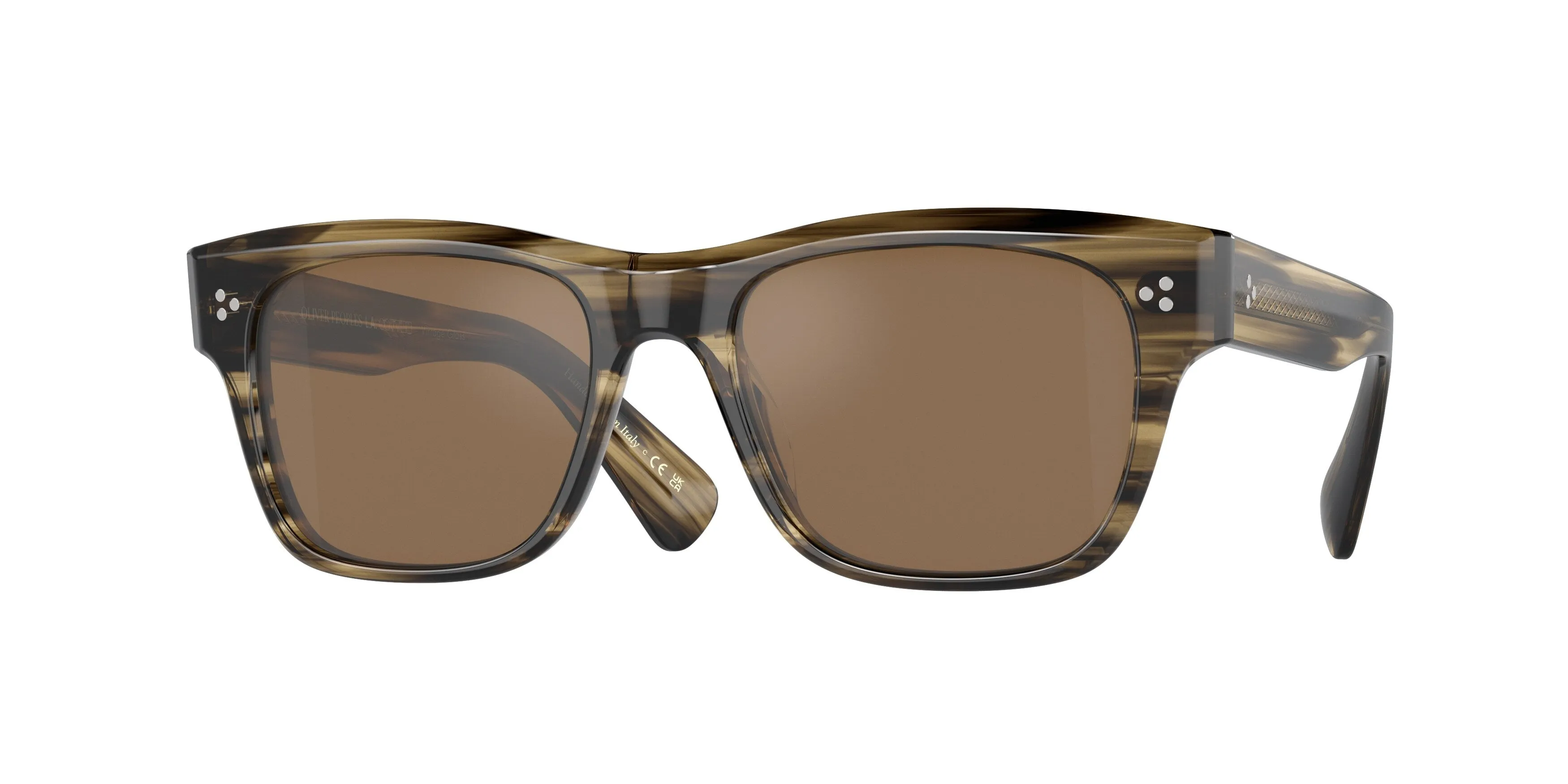 Oliver Peoples OV5524SU BIRELL SUN 1719G8 Occhiali da sole Acetato Verde Arancione Pillow Normale - immagine 1