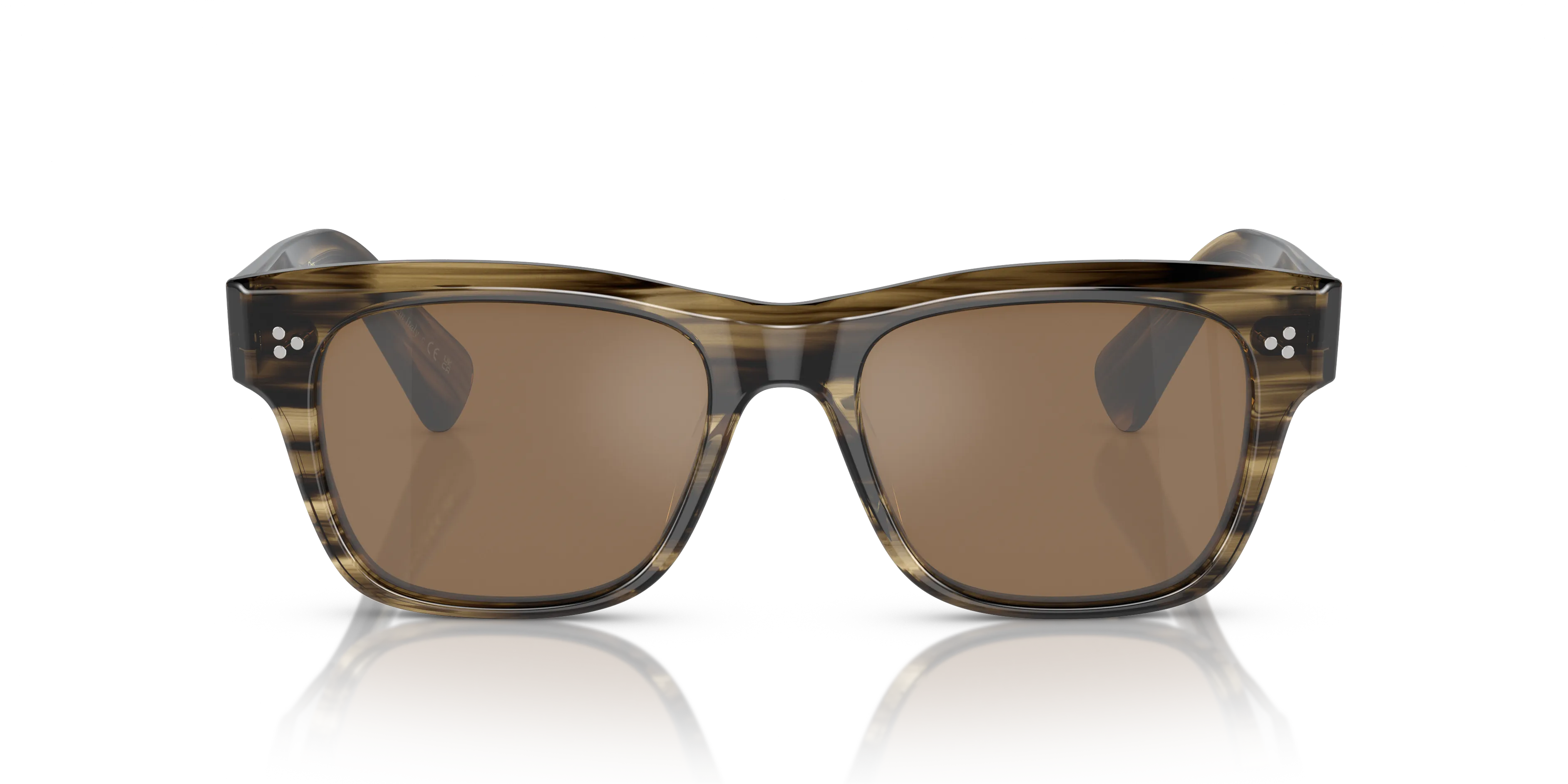 Oliver Peoples OV5524SU BIRELL SUN 1719G8 Occhiali da sole Acetato Verde Arancione Pillow Normale - immagine 3