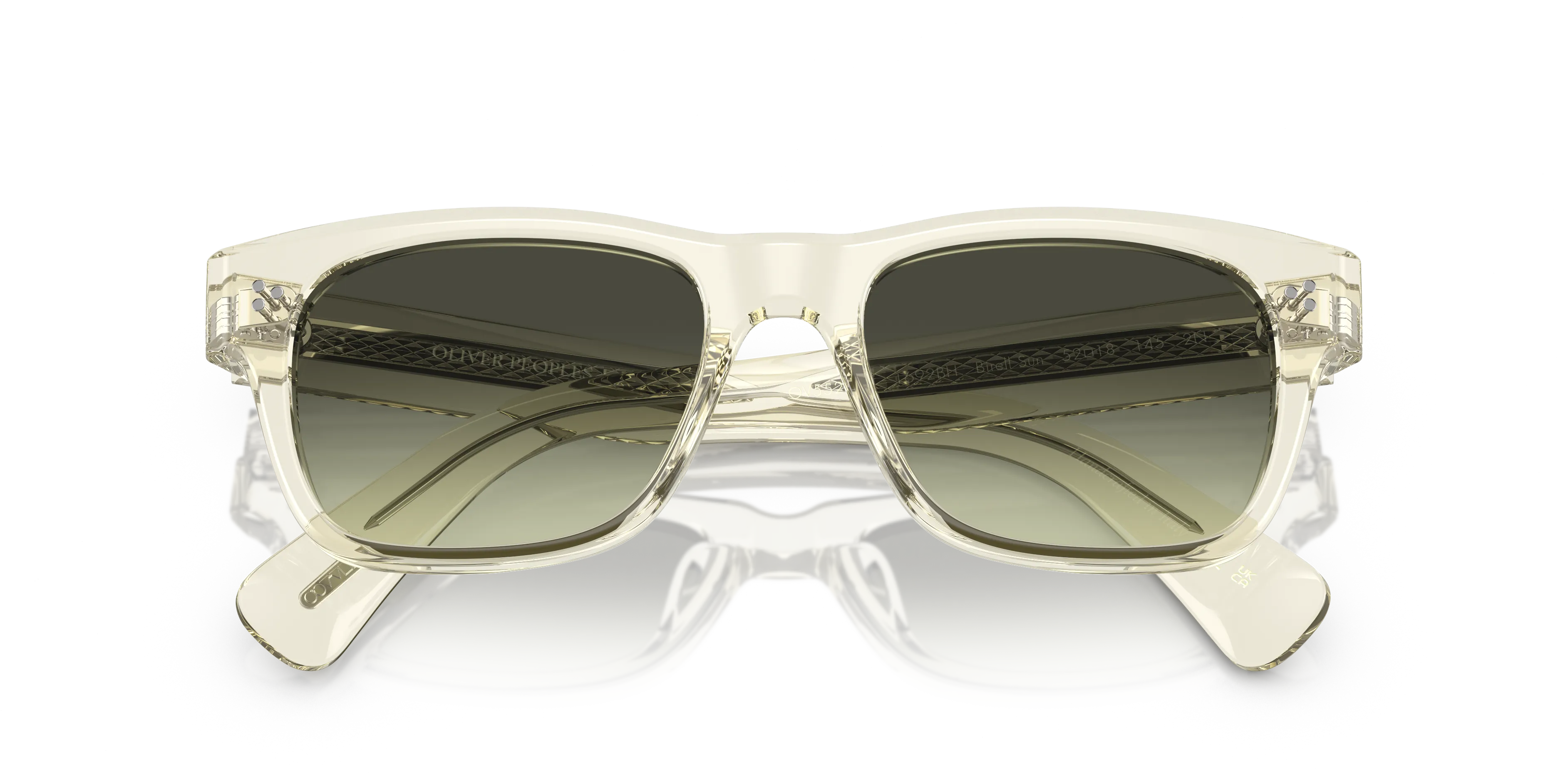 Oliver Peoples OV5524SU BIRELL SUN 1692BH Occhiali da sole Acetato Marrone Verde G15 Pillow Normale - immagine 2