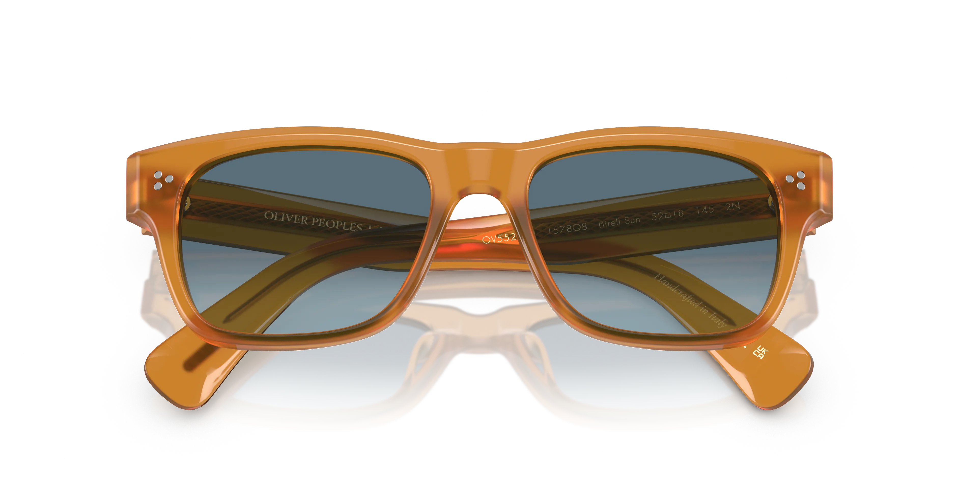 Oliver Peoples OV5524SU BIRELL SUN 1578Q8 Occhiali da sole Acetato Marrone Blu Pillow Normale - immagine 2