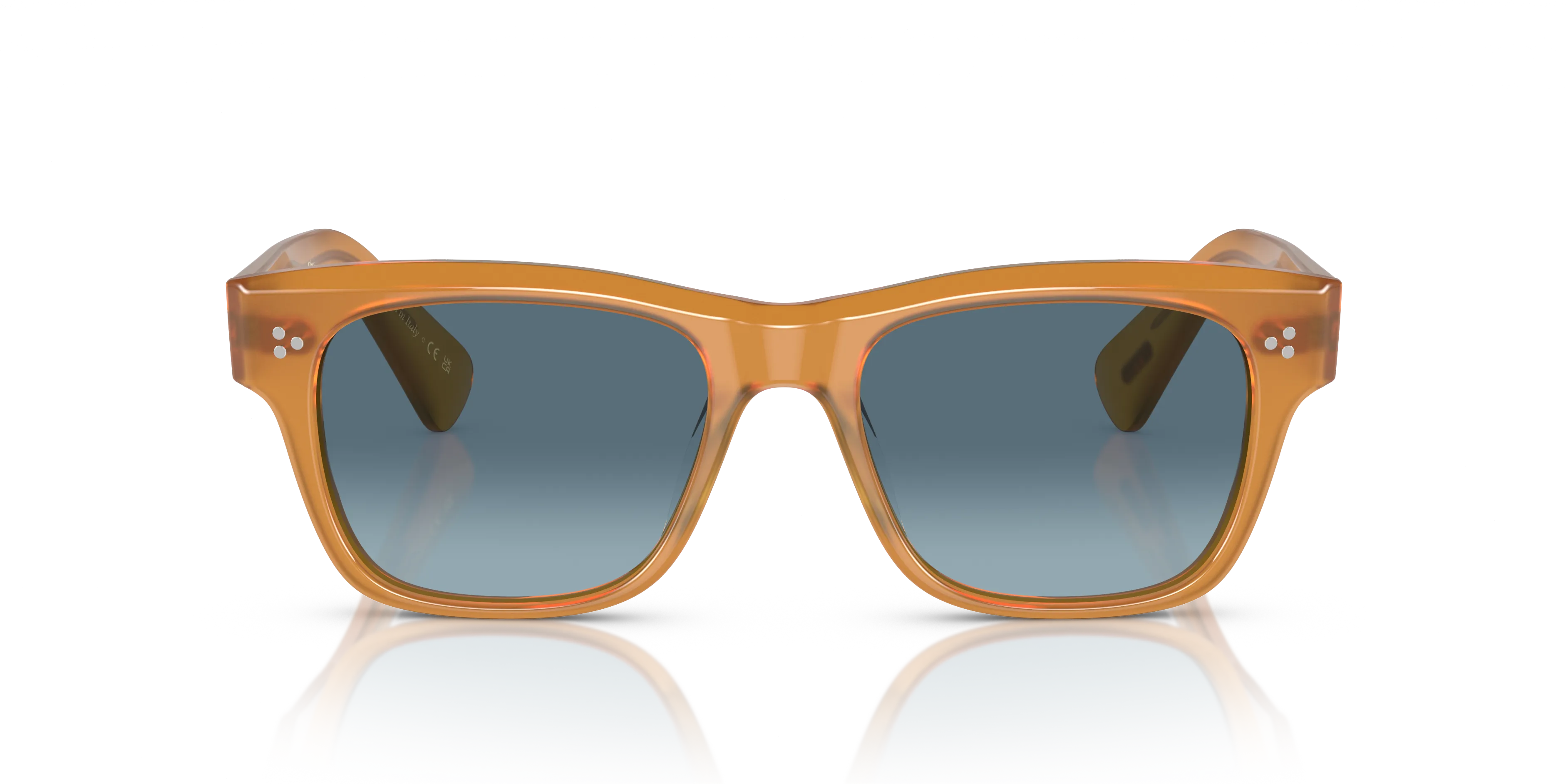 Oliver Peoples OV5524SU BIRELL SUN 1578Q8 Occhiali da sole Acetato Marrone Blu Pillow Normale - immagine 3