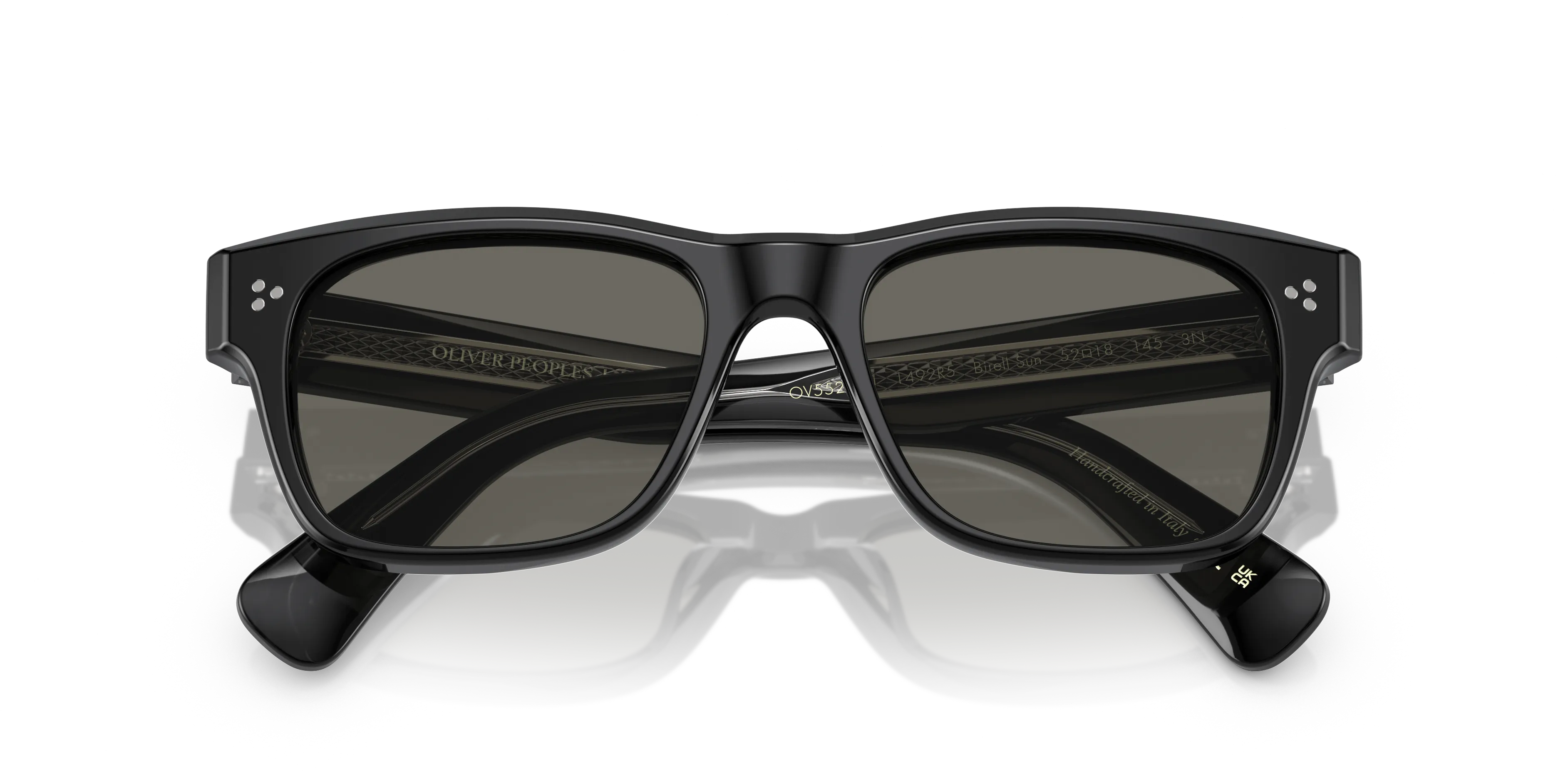 Oliver Peoples OV5524SU BIRELL SUN 1492R5 Occhiali da sole Acetato Nero Grigio Pillow Normale - immagine 2