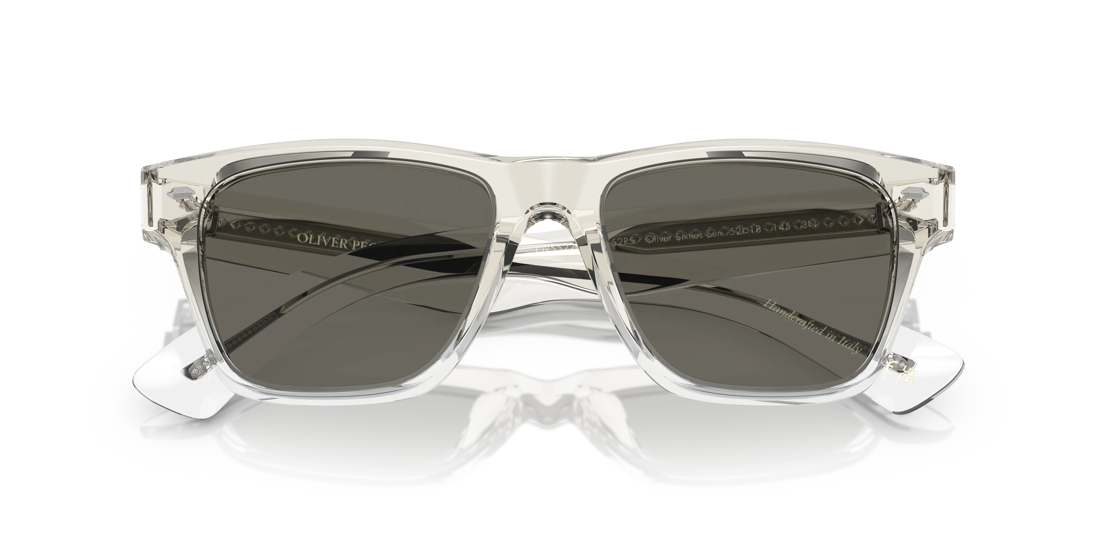 Oliver Peoples OV5522SU OLIVER SIXTIES SUN 1752R5 Occhiali da sole Acetato Nero Grigio Pillow Normale - immagine 2