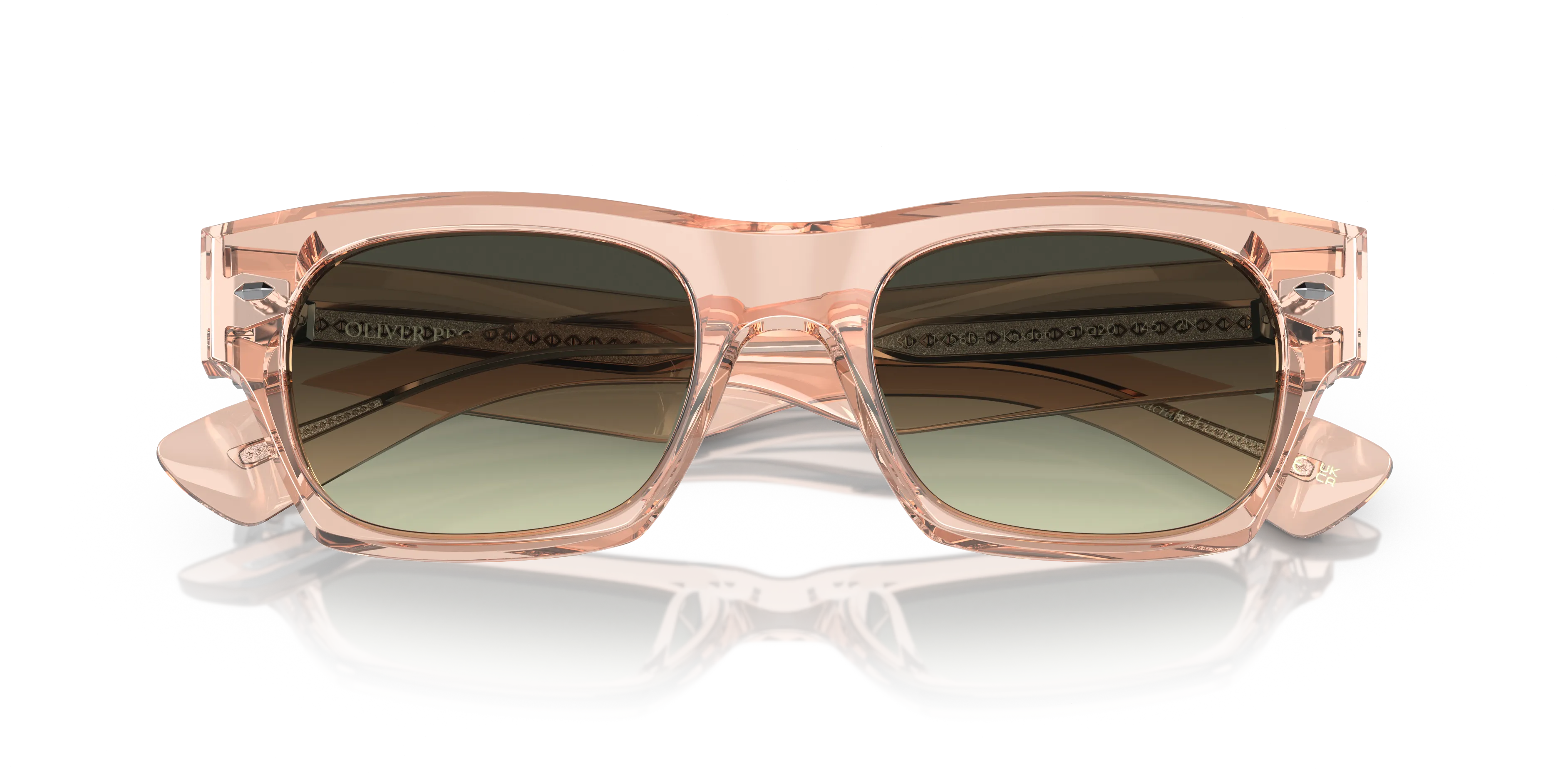 Oliver Peoples OV5514SU KASDAN 1758BH Occhiali da sole Acetato Marrone Verde G15 Squadrata Normale - immagine 2