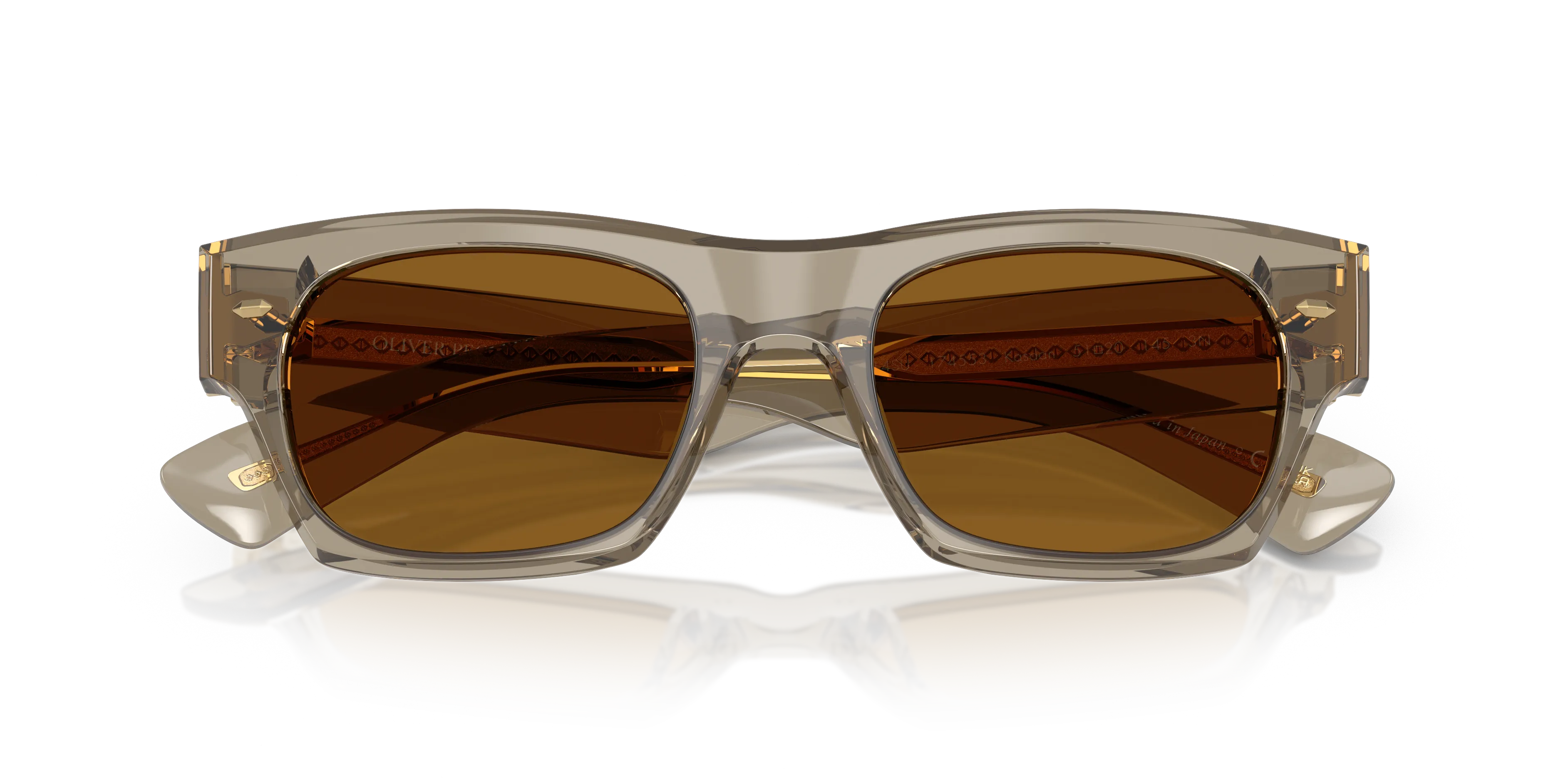 Oliver Peoples OV5514SU KASDAN 174553 Occhiali da sole Acetato Verde Marrone Squadrata Normale - immagine 2