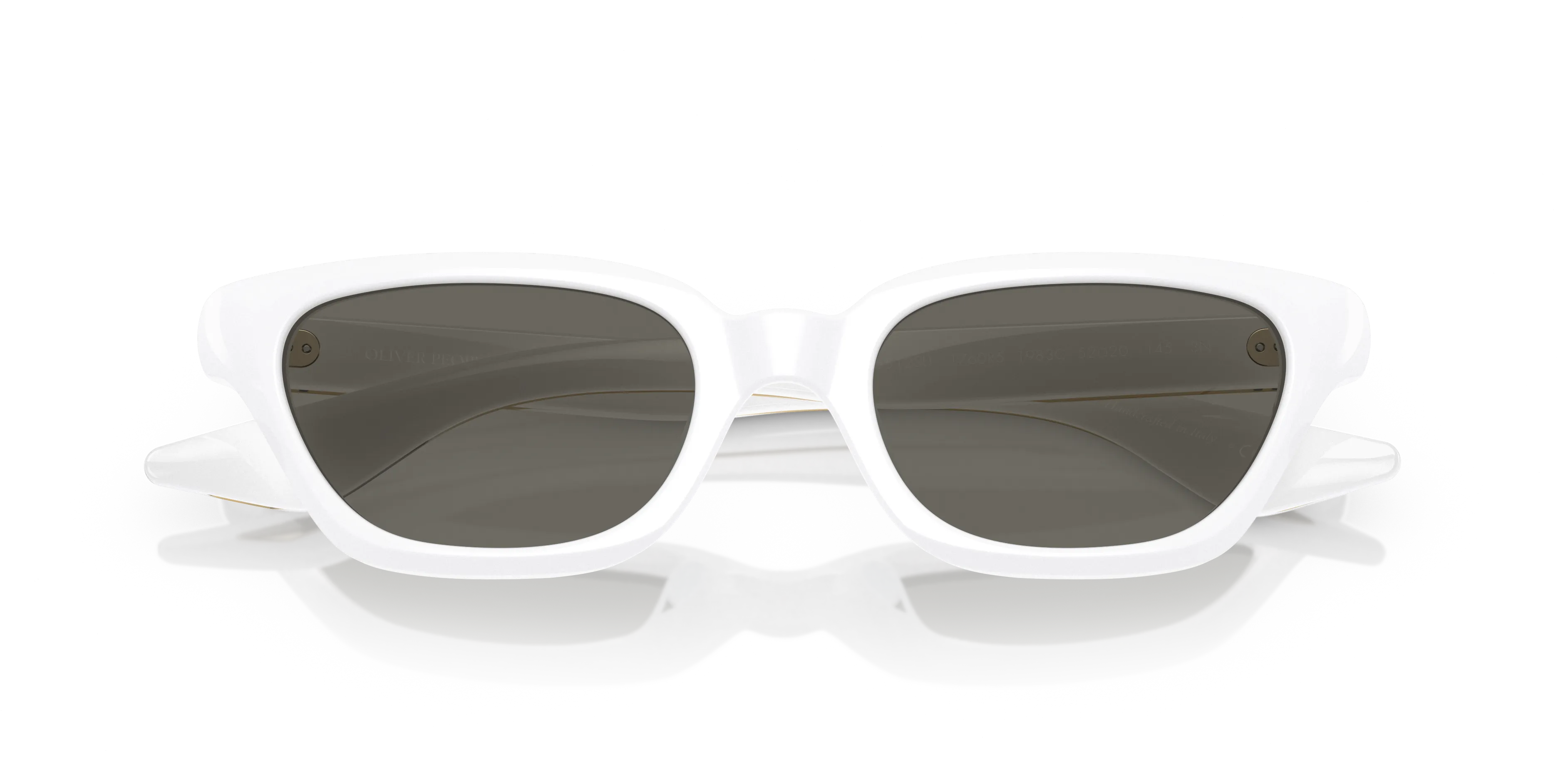 Oliver Peoples OV5512SU 1983C 1760R5 Occhiali da sole Acetato Bianco Grigio Cat Eye Normale - immagine 2