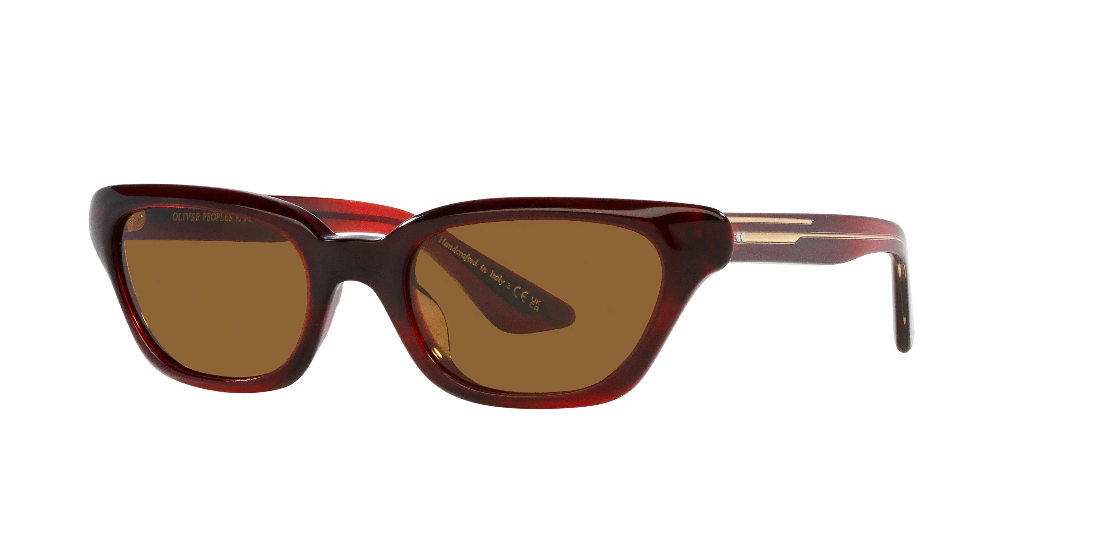 Oliver Peoples OV5512SU 1983C 167553 Occhiali da sole Acetato Rosso Marrone Cat Eye Normale - immagine 1