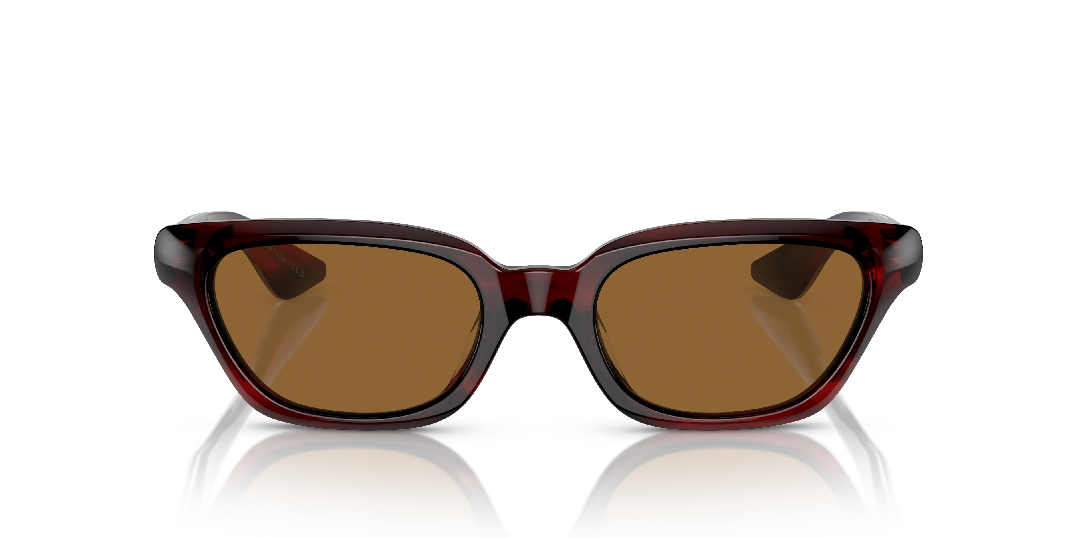 Oliver Peoples OV5512SU 1983C 167553 Occhiali da sole Acetato Rosso Marrone Cat Eye Normale - immagine 3