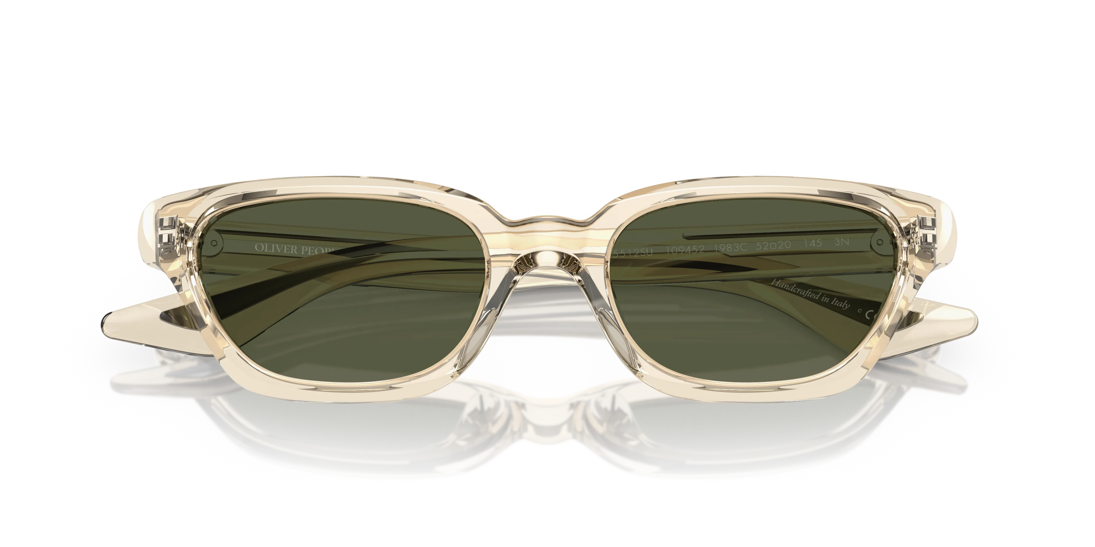 Oliver Peoples OV5512SU 1983C 109452 Occhiali da sole Acetato Giallo Verde G15 Cat Eye Normale - immagine 2