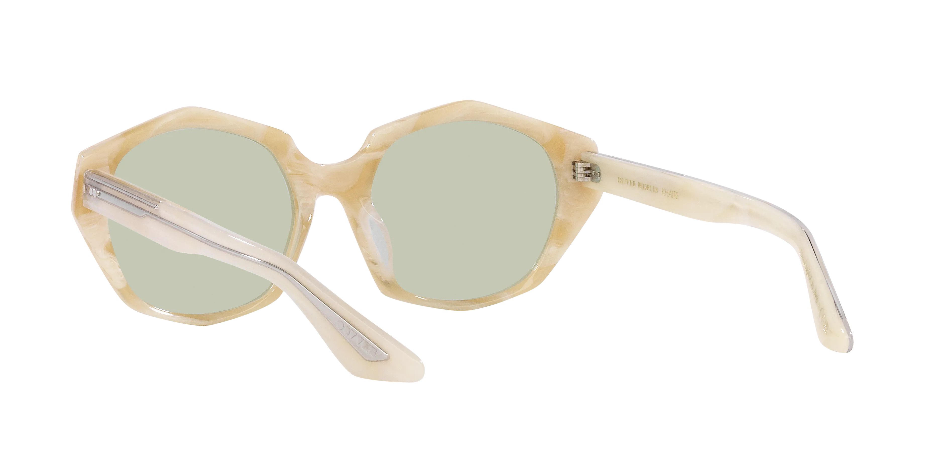 Oliver Peoples OV5511SU 1971C 10492 Occhiali da sole Acetato Beige Verde Cat Eye Normale - immagine 4