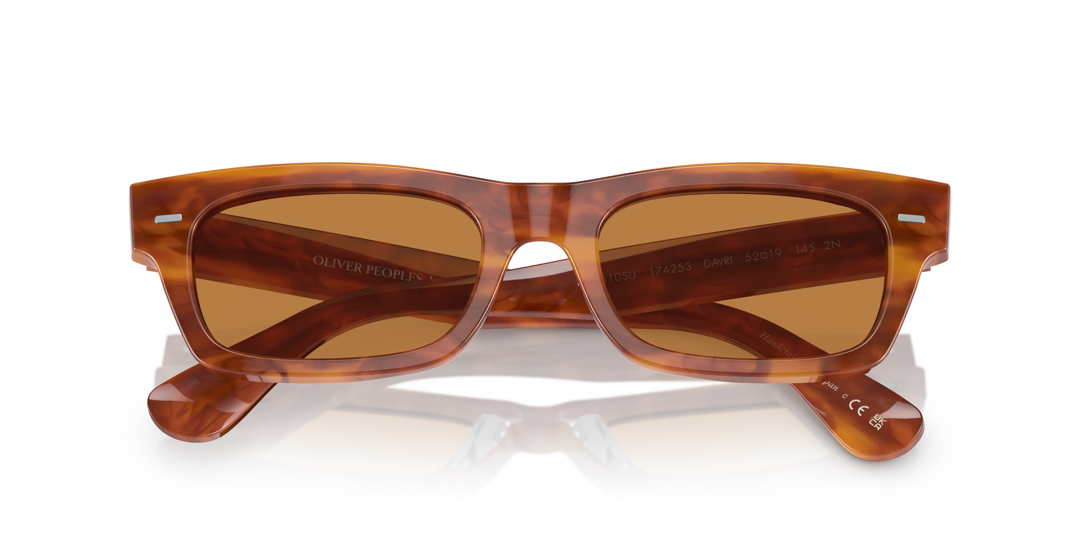 Oliver Peoples OV5510SU BOUDREAU L.A 174253 Occhiali da sole Acetato Tartaruga Arancione Squadrata Normale - immagine 2