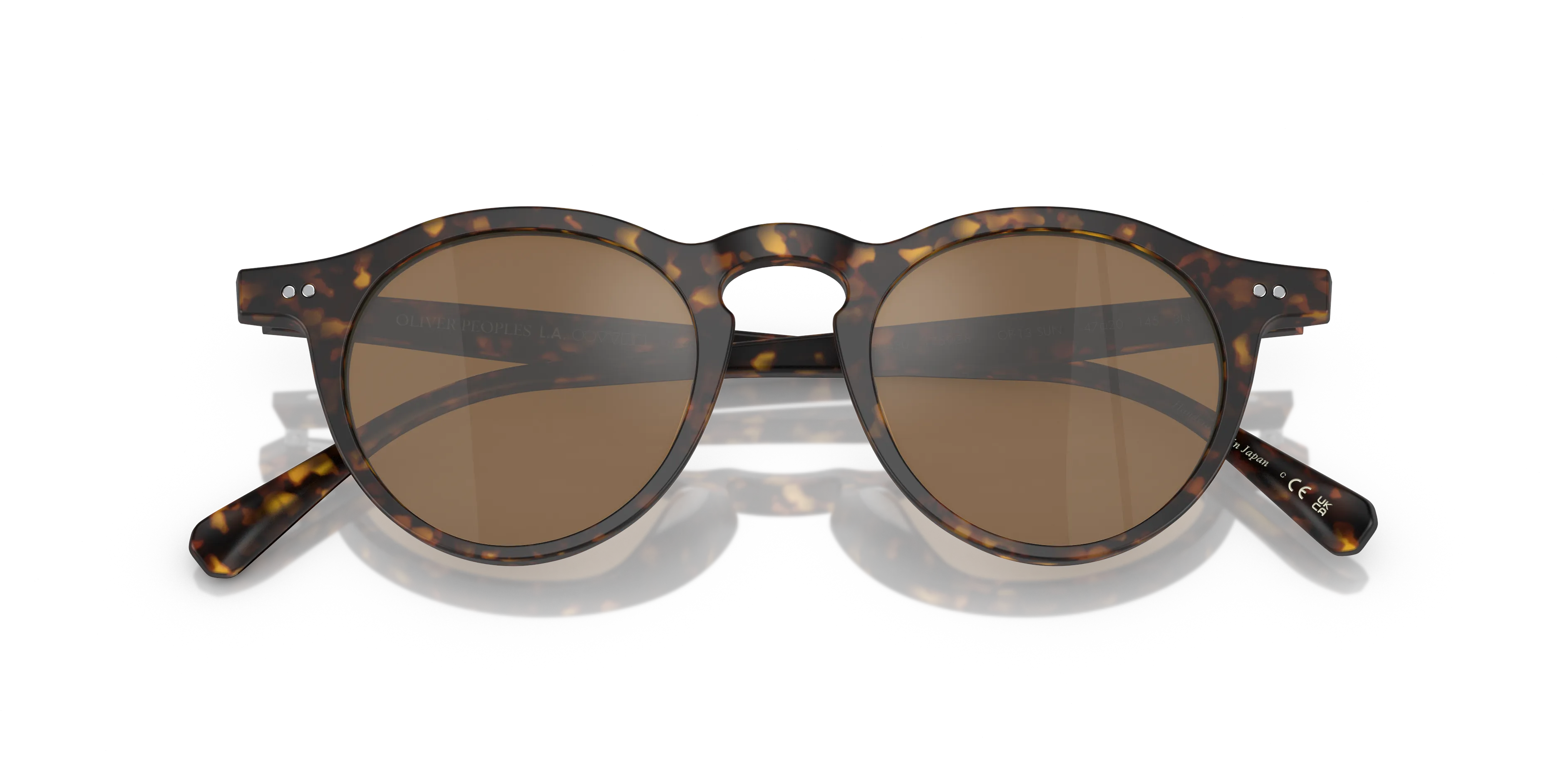 Oliver Peoples OV5504SU OP-13 SUN 1759G8 Occhiali da sole Acetato Tartaruga Arancione Rotonda Normale - immagine 2