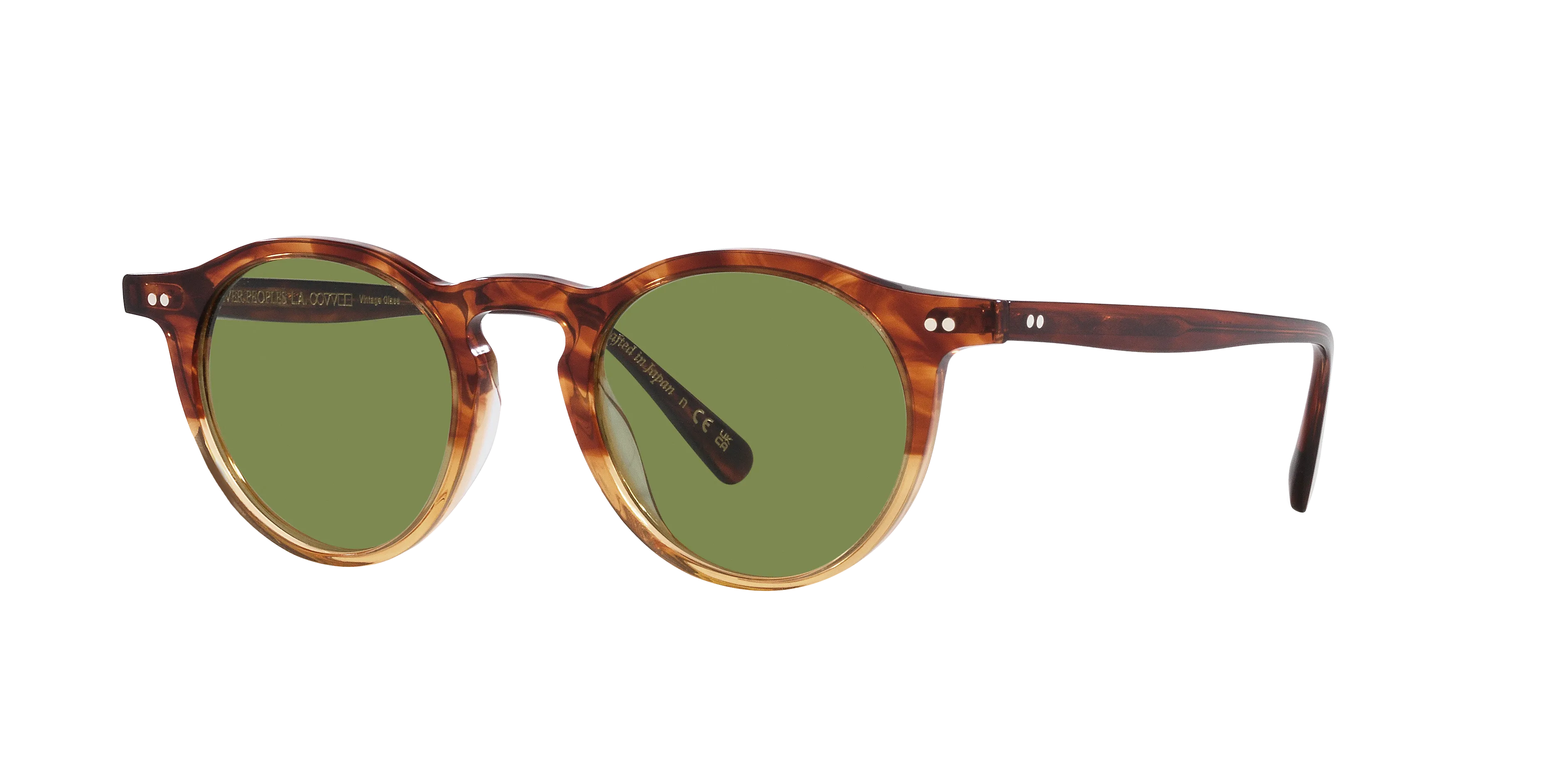 Oliver Peoples OV5504SU OP-13 SUN 175452 Occhiali da sole Acetato Marrone Verde Rotonda Normale - immagine 1