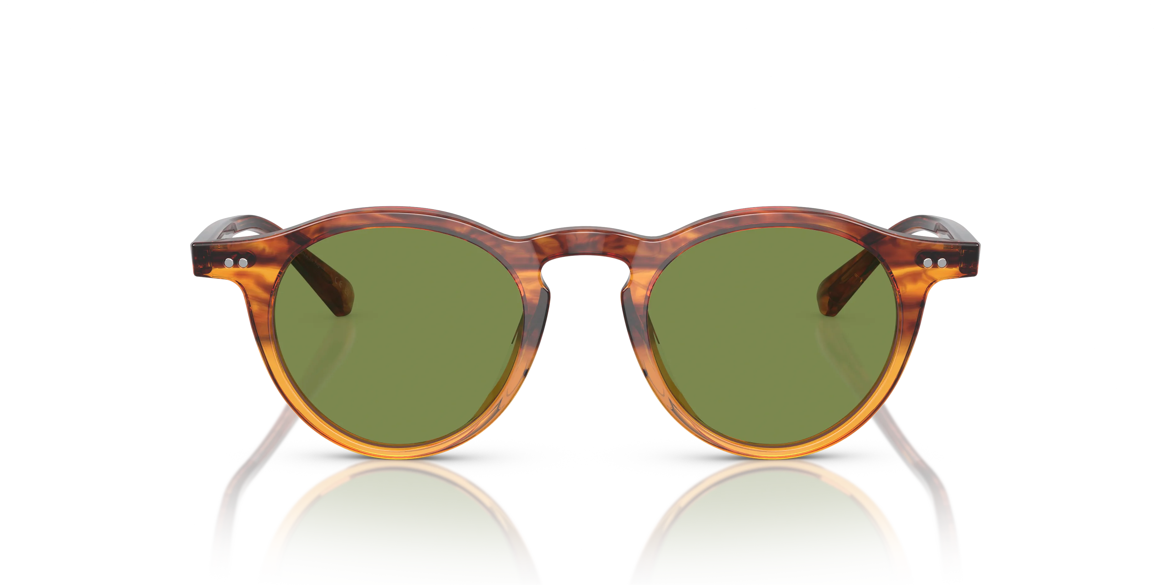 Oliver Peoples OV5504SU OP-13 SUN 175452 Occhiali da sole Acetato Marrone Verde Rotonda Normale - immagine 3