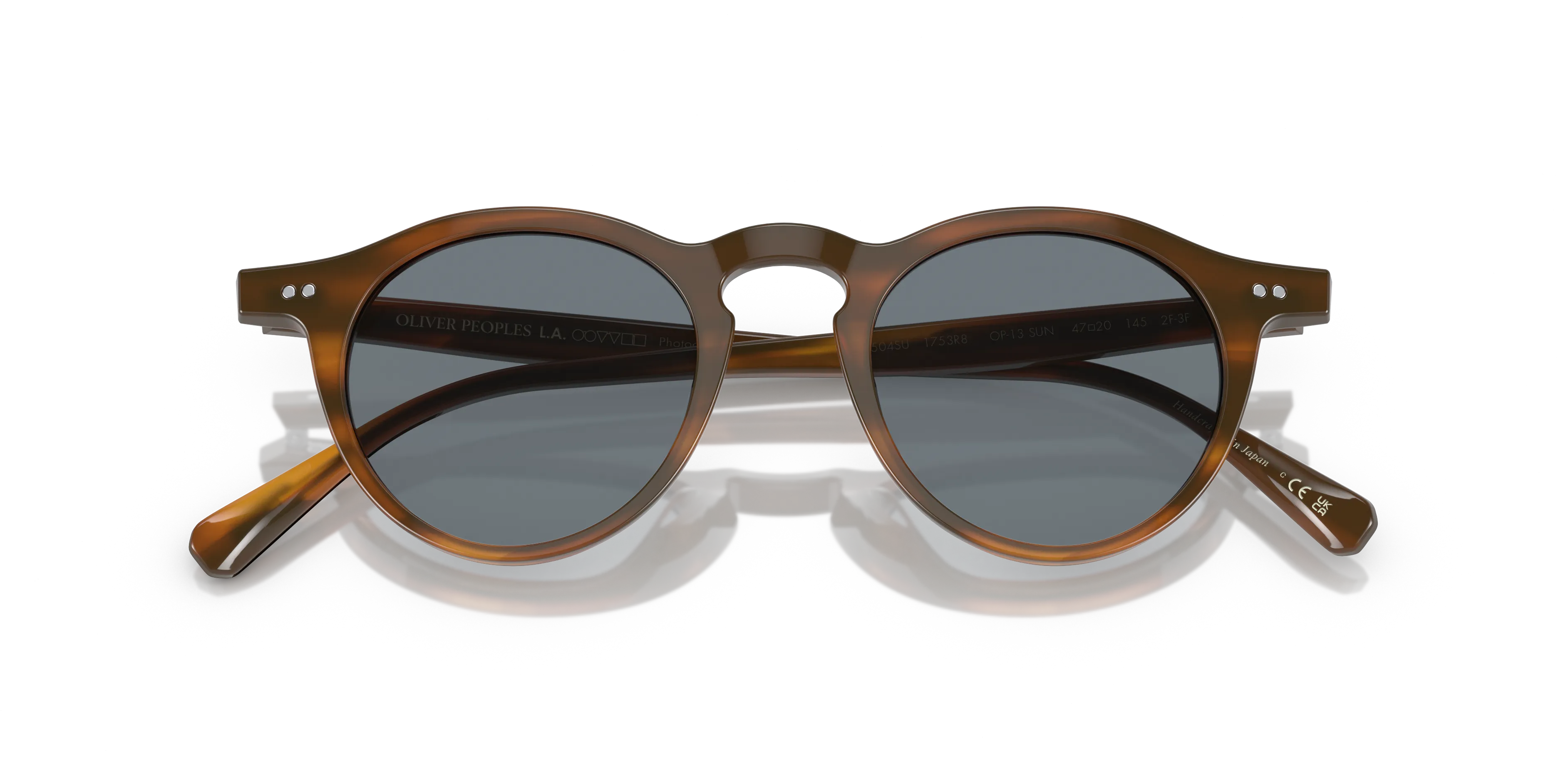 Oliver Peoples OV5504SU OP-13 SUN 1753R8 Occhiali da sole Acetato Verde Grigio Rotonda Fotocromatiche - immagine 2