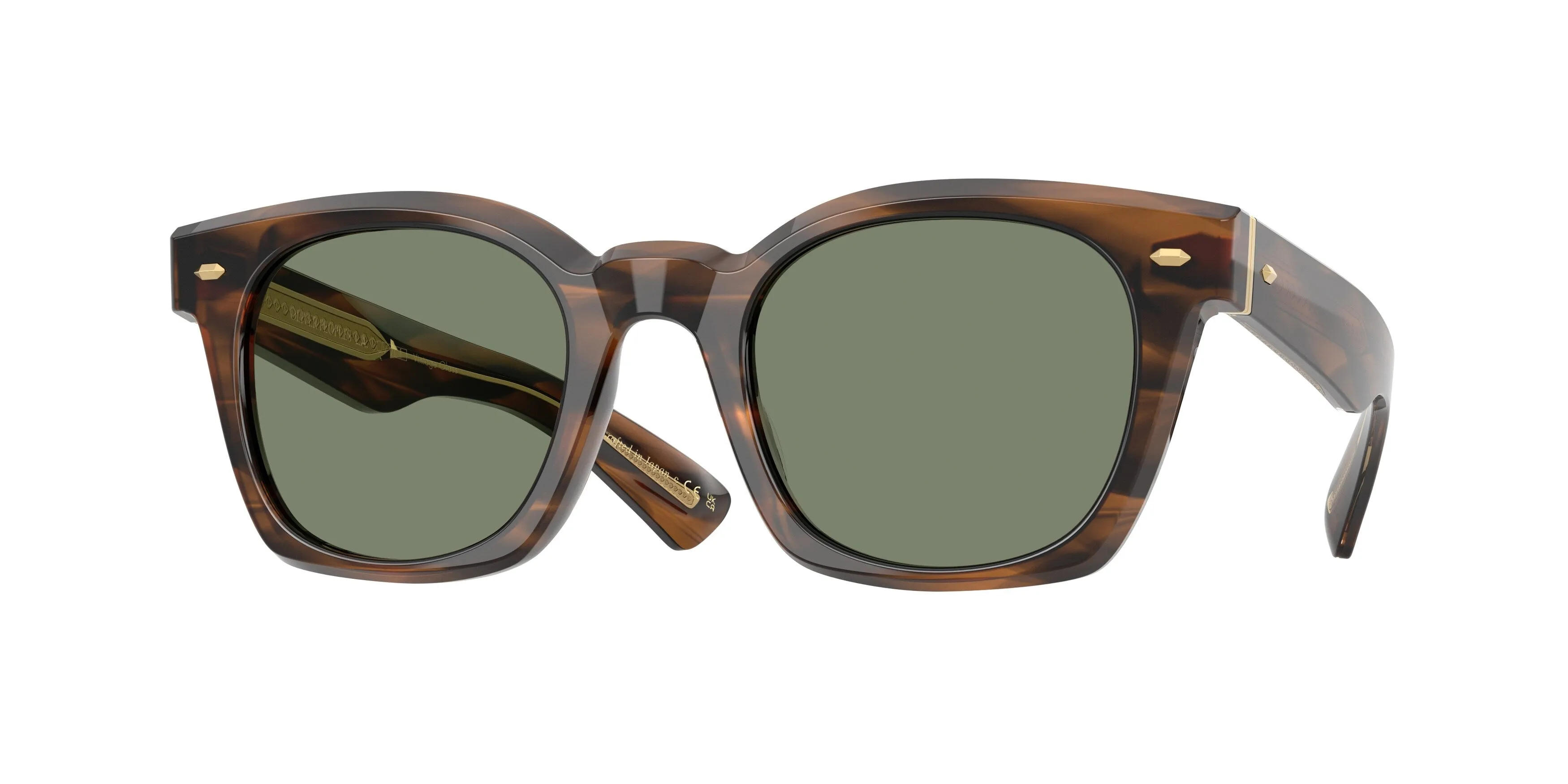 Oliver Peoples OV5498SU MERCEAUX 179452 Occhiali da sole Acetato Marrone Verde G15 Squadrata Normale - immagine 1