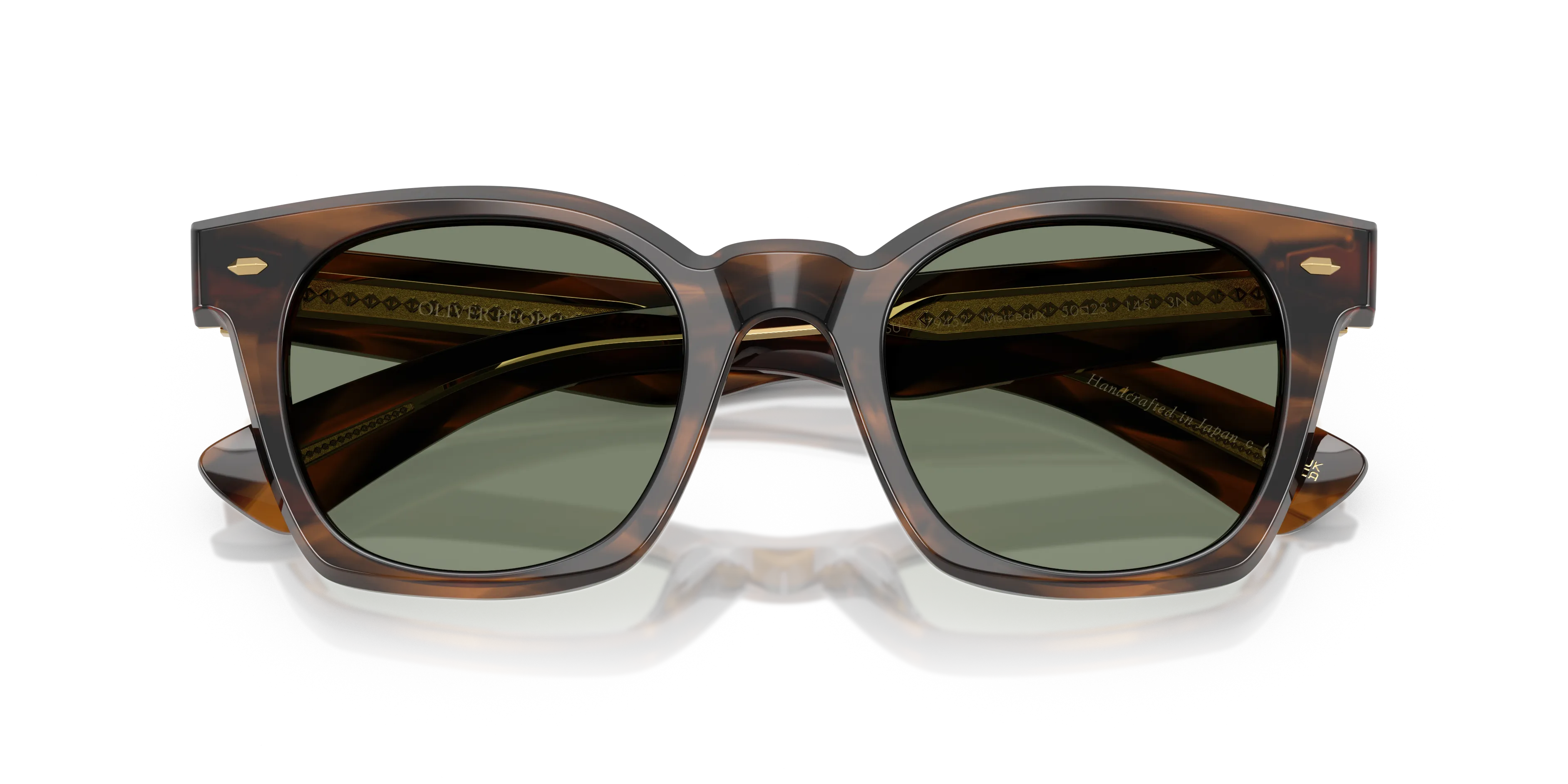 Oliver Peoples OV5498SU MERCEAUX 179452 Occhiali da sole Acetato Marrone Verde G15 Squadrata Normale - immagine 2