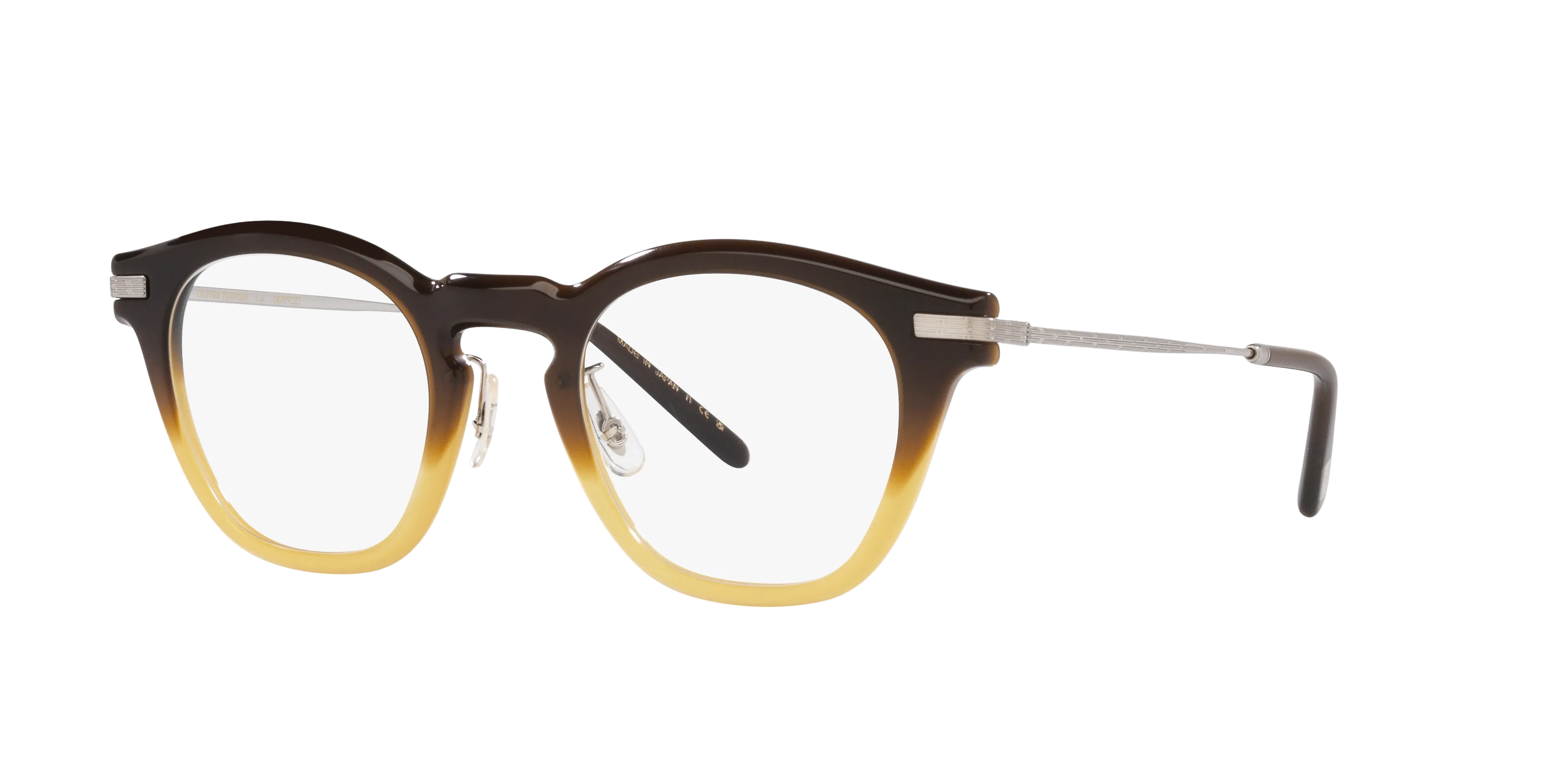 Oliver Peoples OV5496 LEN 1746 Montature da vista Acetato Marrone Trasparente Squadrata Normale - immagine 1