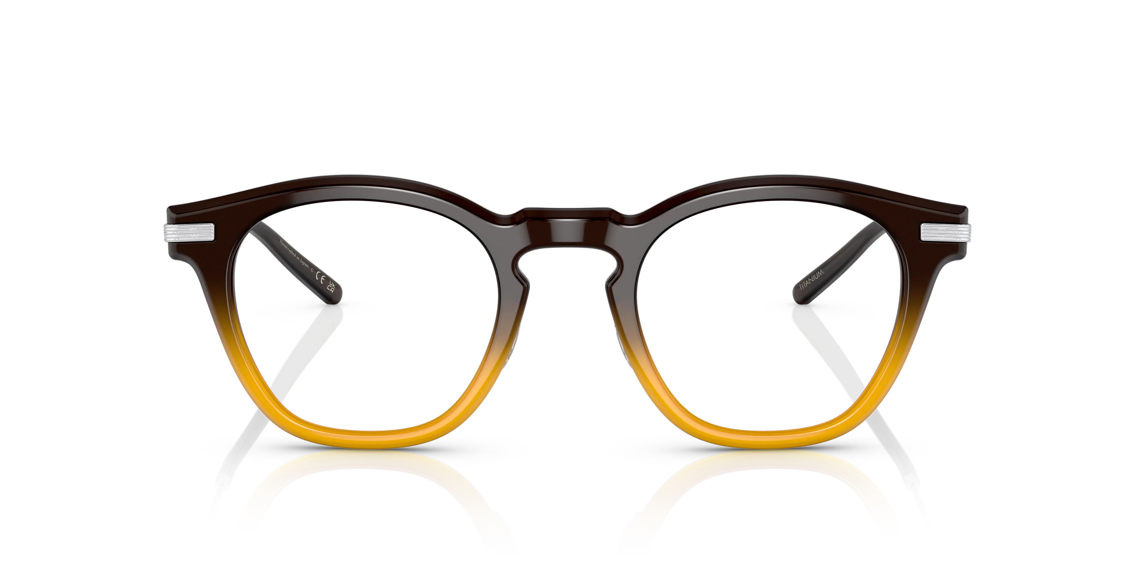 Oliver Peoples OV5496 LEN 1746 Montature da vista Acetato Marrone Trasparente Squadrata Normale - immagine 3