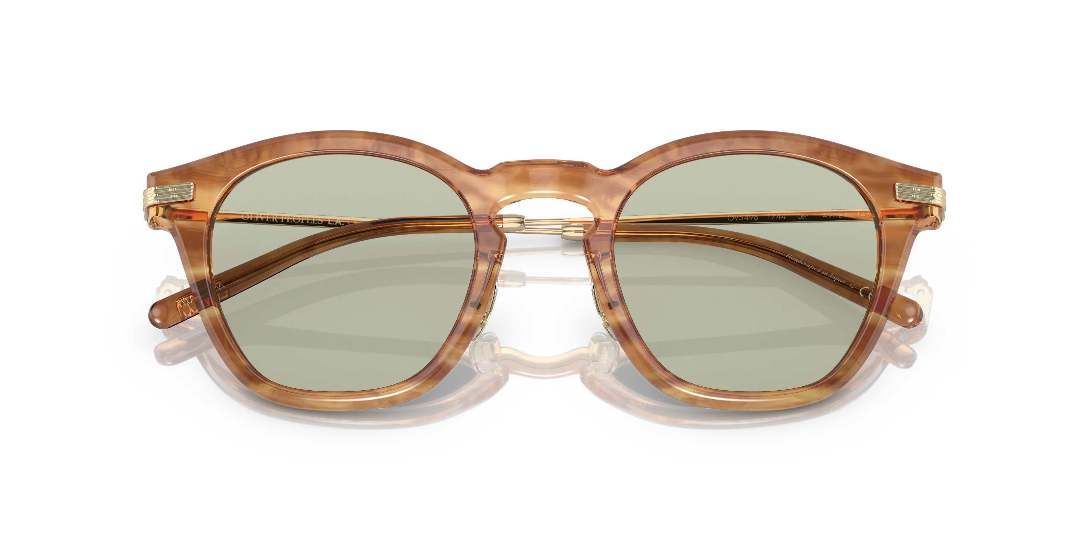 Oliver Peoples OV5496 LEN 1744 Montature da vista Acetato Tartaruga Verde Squadrata Normale - immagine 2