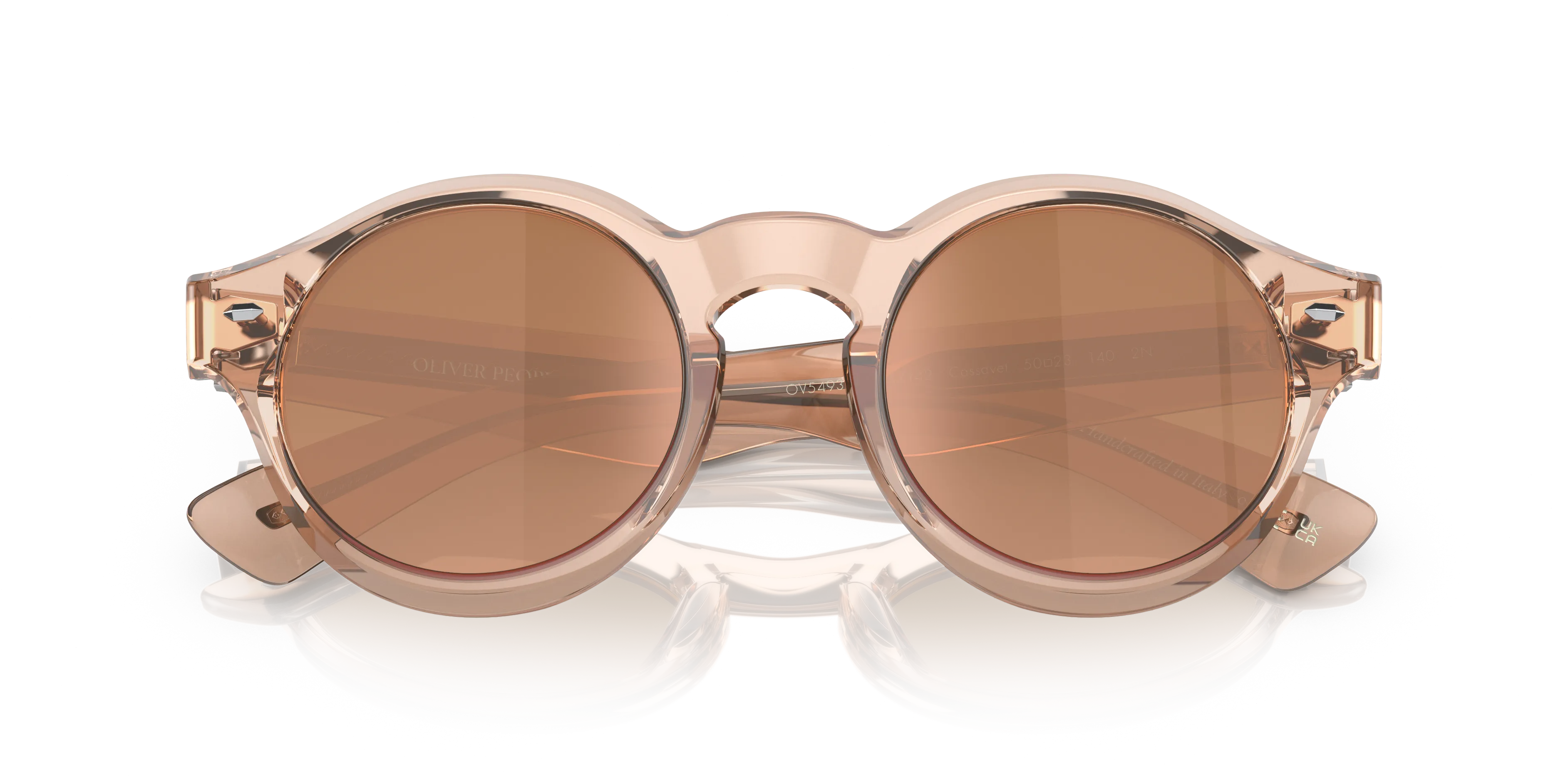 Oliver Peoples OV5493SU CASSAVET 147142 Occhiali da sole Acetato Rosa Rosa Rotonda Normale - immagine 2