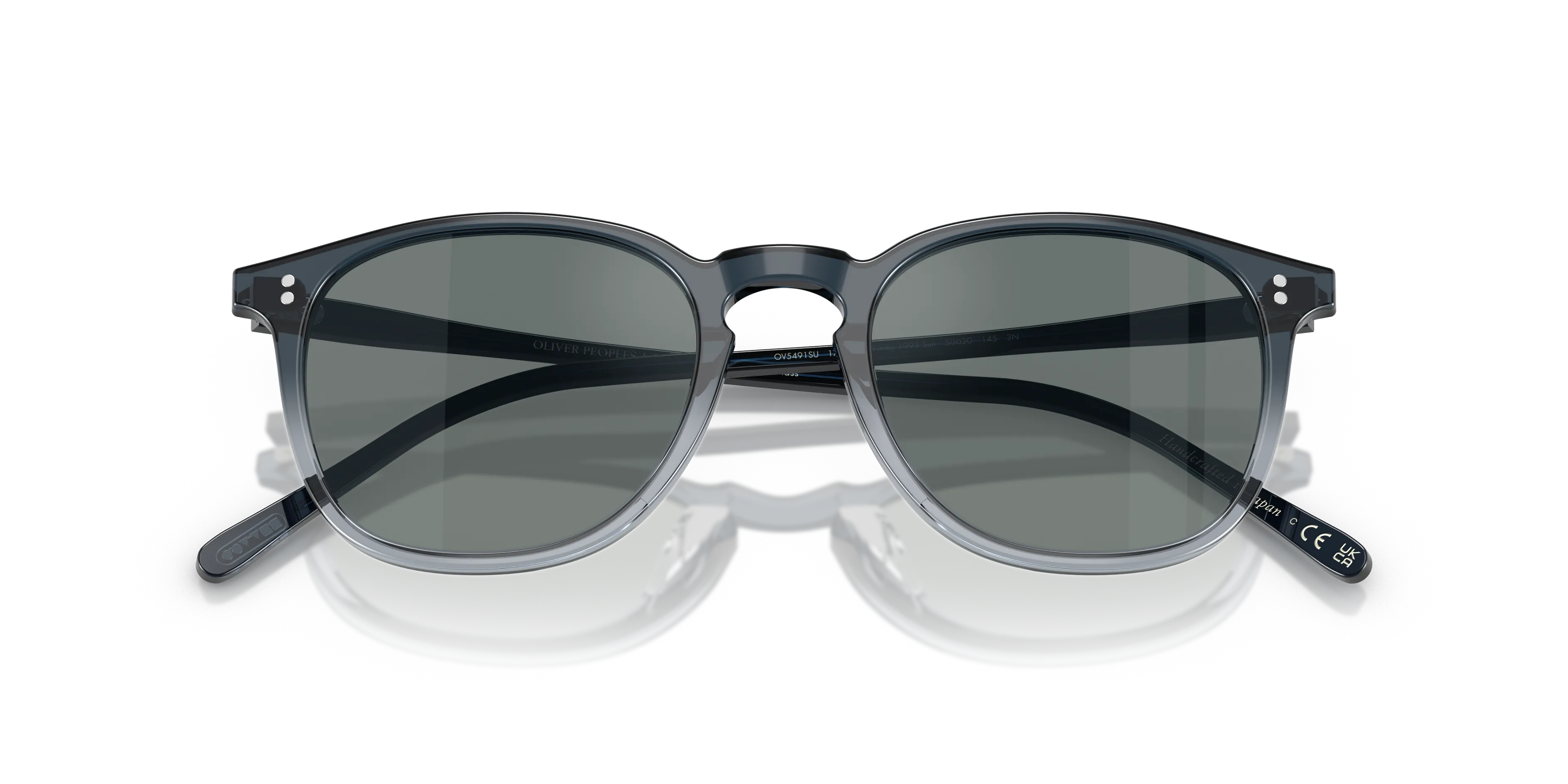 Oliver Peoples OV5491SU FINLEY 1993 SUN 1777W5 Occhiali da sole Acetato Blu Blu Rotonda Normale - immagine 2