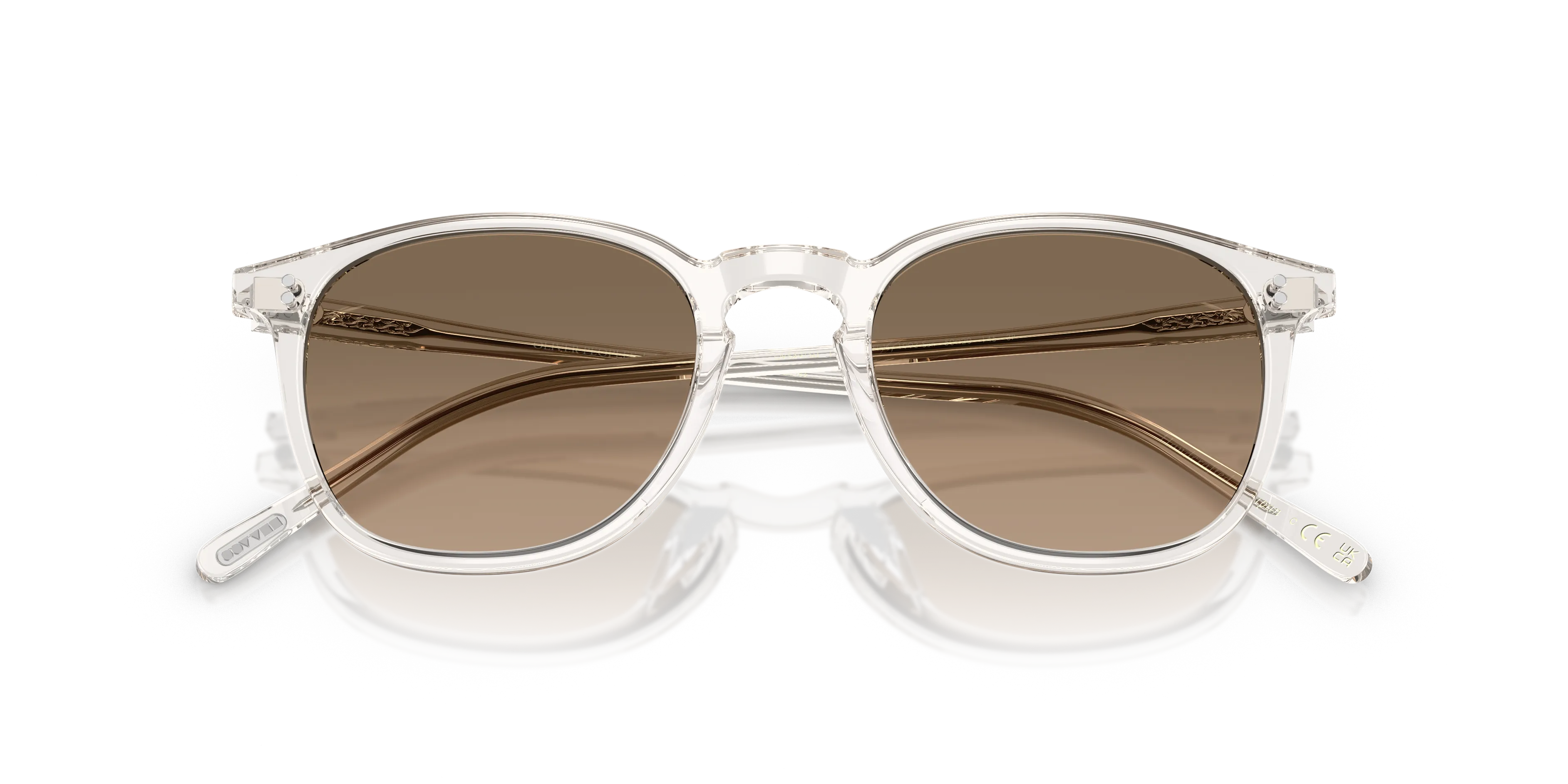 Oliver Peoples OV5491SU FINLEY 1993 SUN 1757GN Occhiali da sole Acetato Grigio Marrone Rotonda Polarizzata - immagine 2