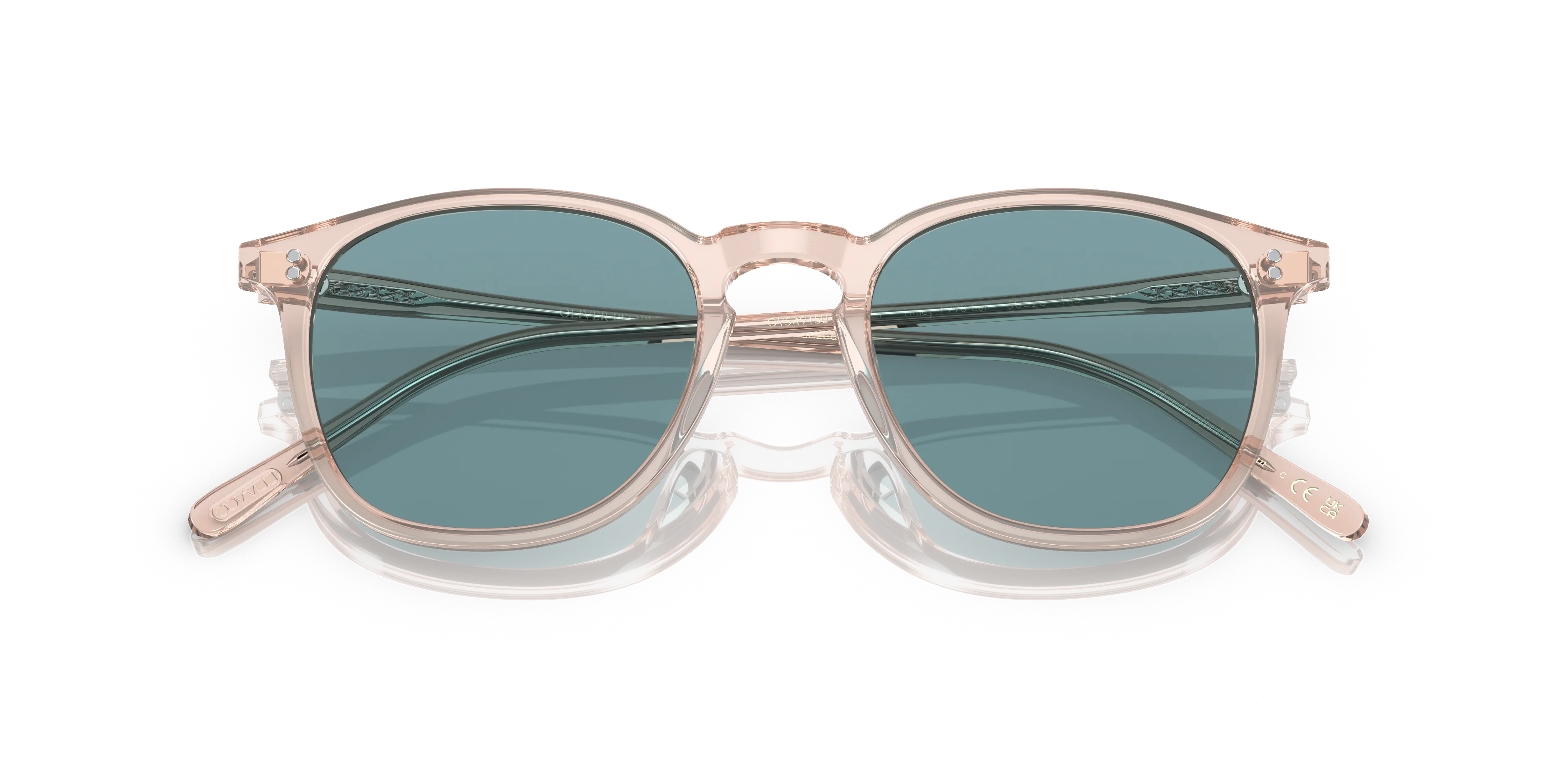 Oliver Peoples OV5491SU FINLEY 1993 SUN 1743P1 Occhiali da sole Acetato Rosso Verde Rotonda Polarizzata - immagine 2