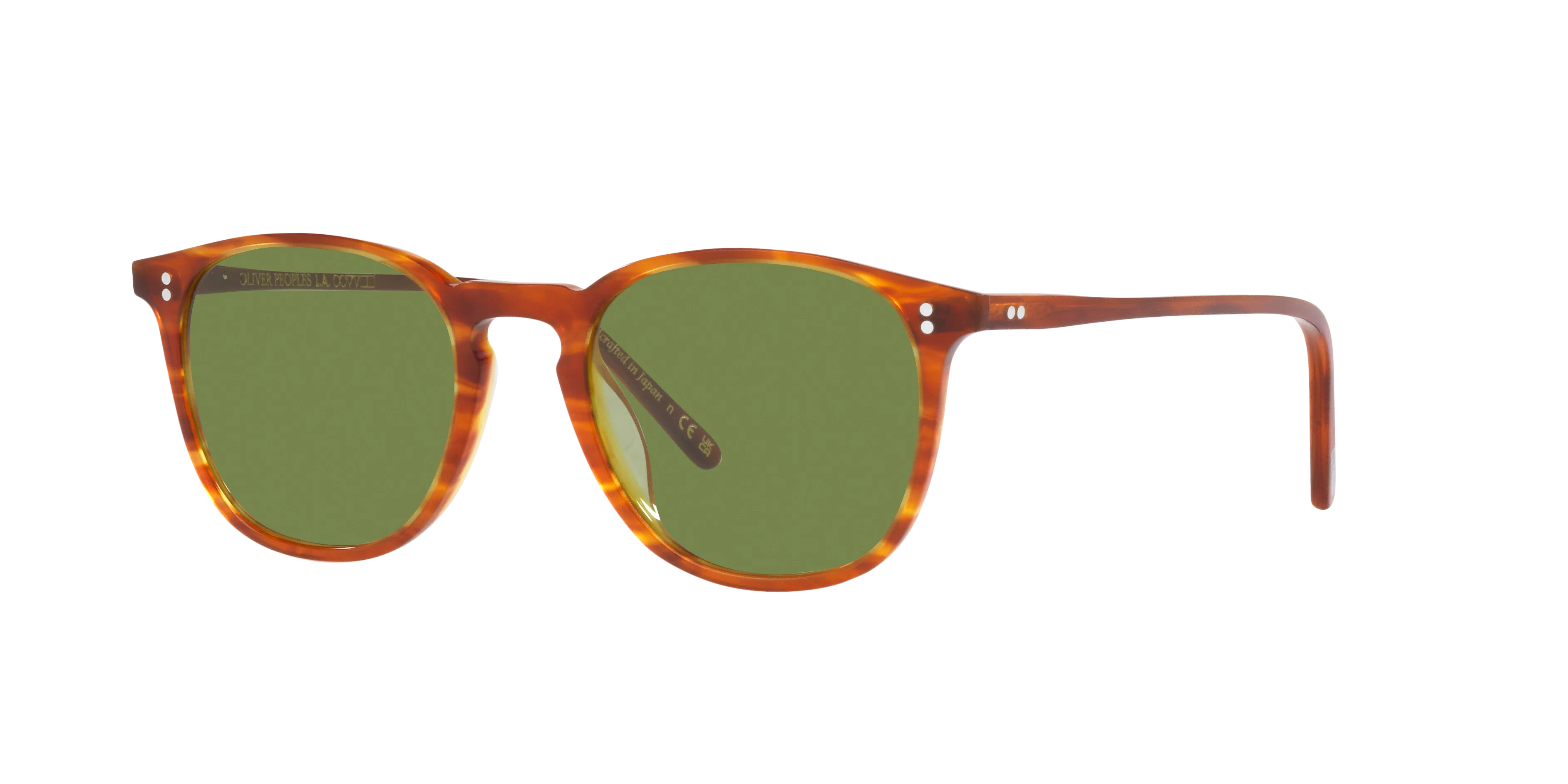 Oliver Peoples OV5491SU FINLEY 1993 SUN 174252 Occhiali da sole Acetato Tartaruga Verde Rotonda Normale - immagine 1