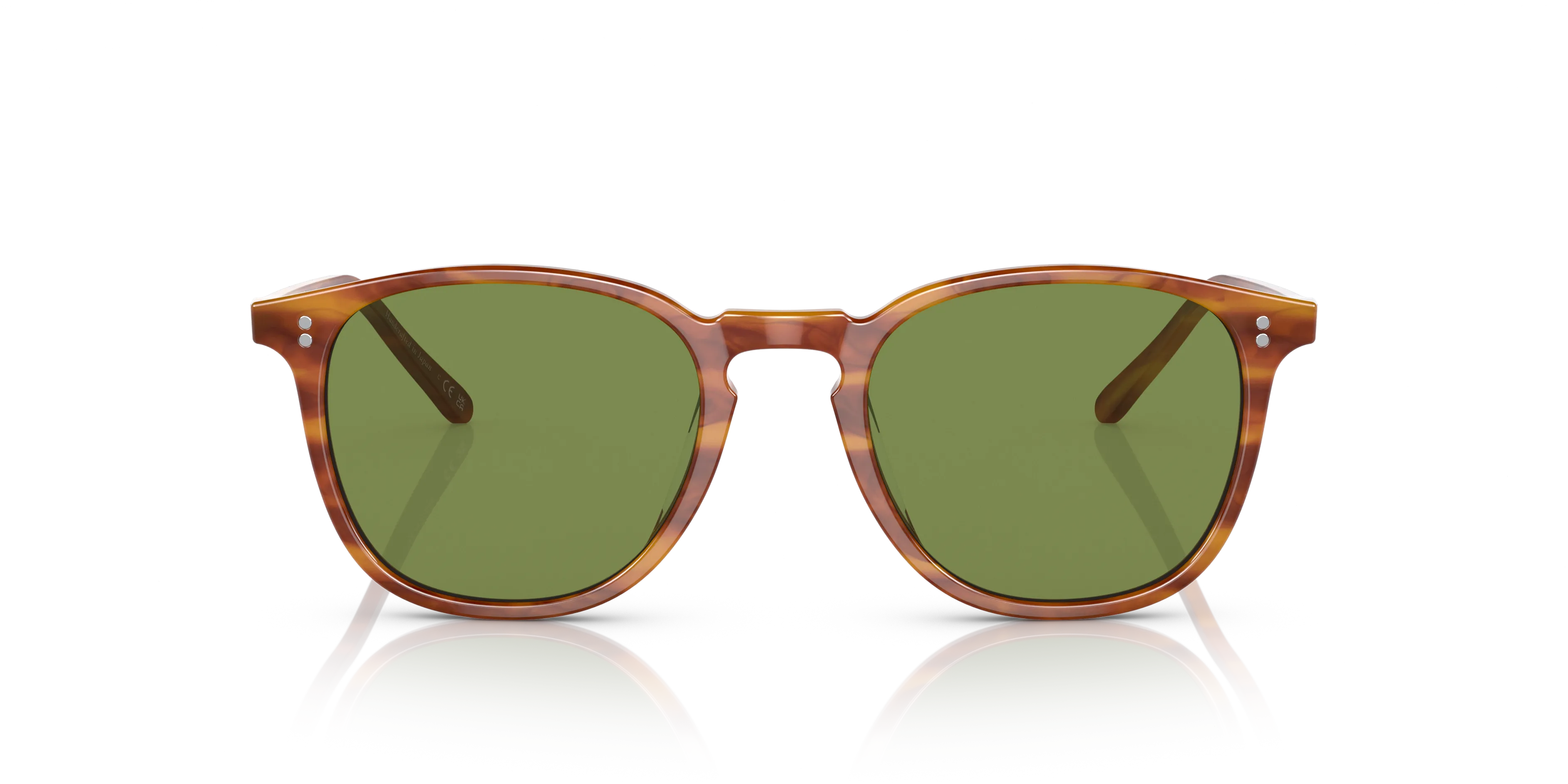 Oliver Peoples OV5491SU FINLEY 1993 SUN 174252 Occhiali da sole Acetato Tartaruga Verde Rotonda Normale - immagine 3
