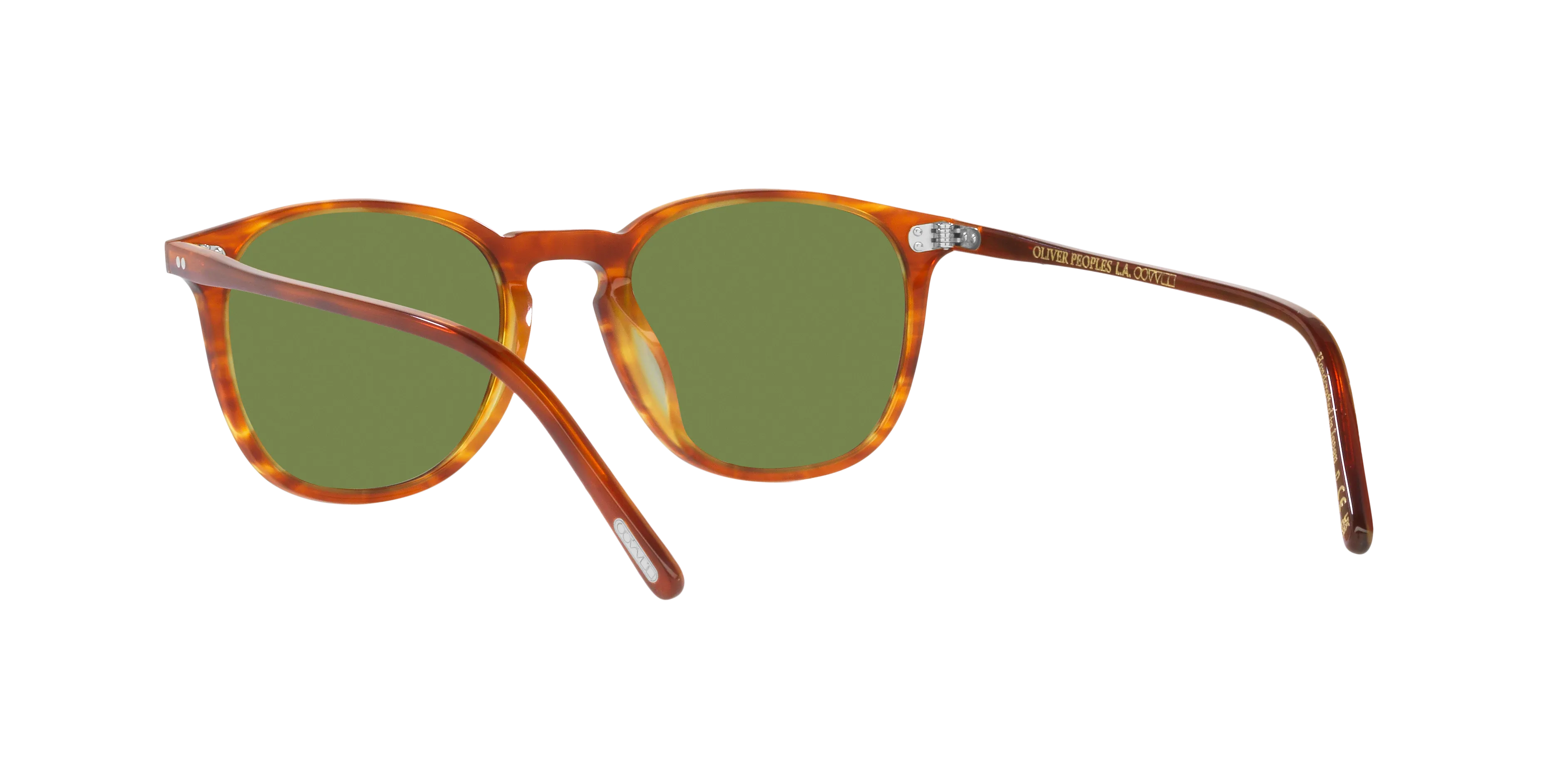 Oliver Peoples OV5491SU FINLEY 1993 SUN 174252 Occhiali da sole Acetato Tartaruga Verde Rotonda Normale - immagine 4