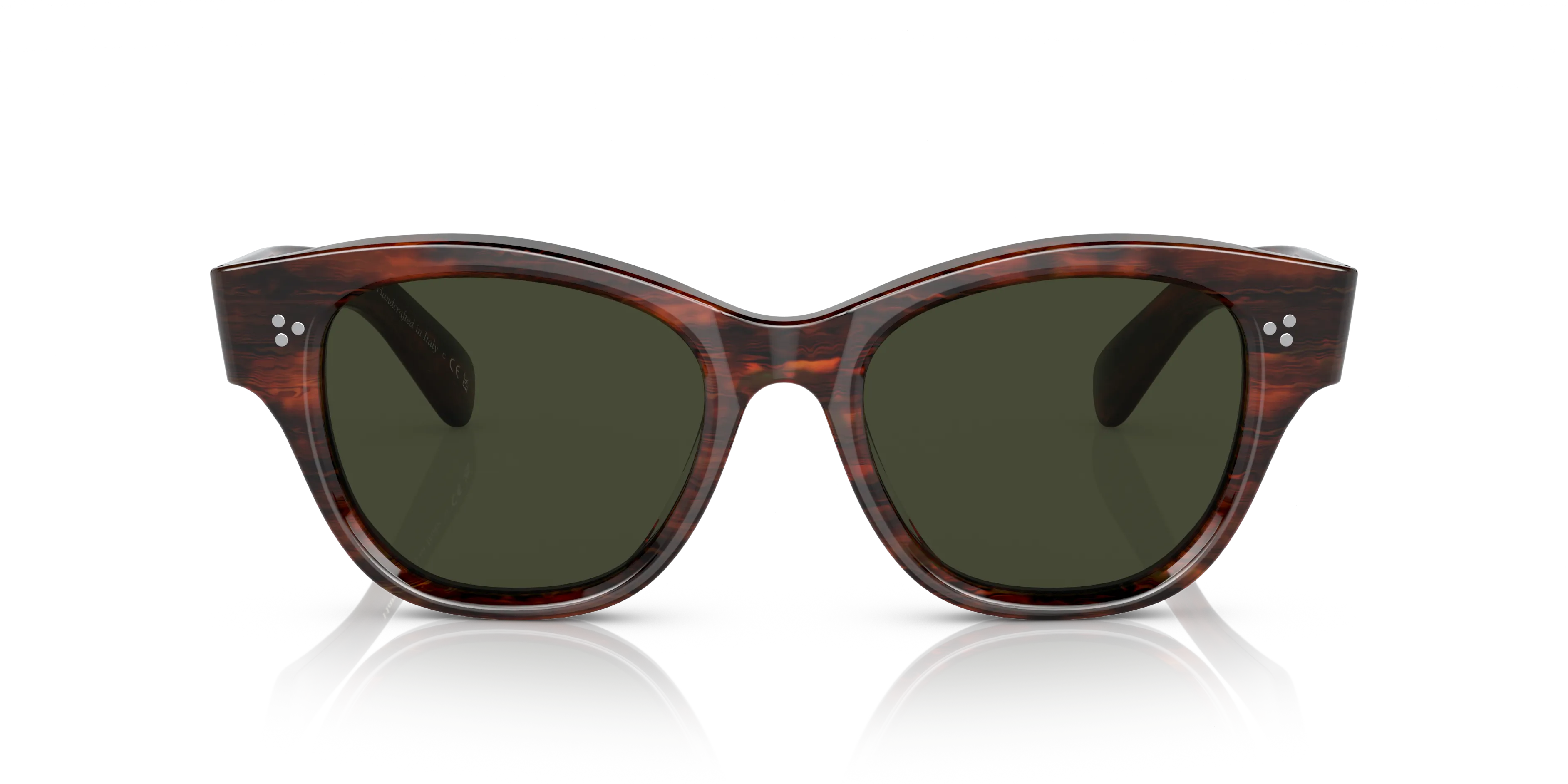 Oliver Peoples OV5490SU EADIE 1725P1 Occhiali da sole Acetato Rosso Verde G15 Pillow Polarizzata - immagine 3