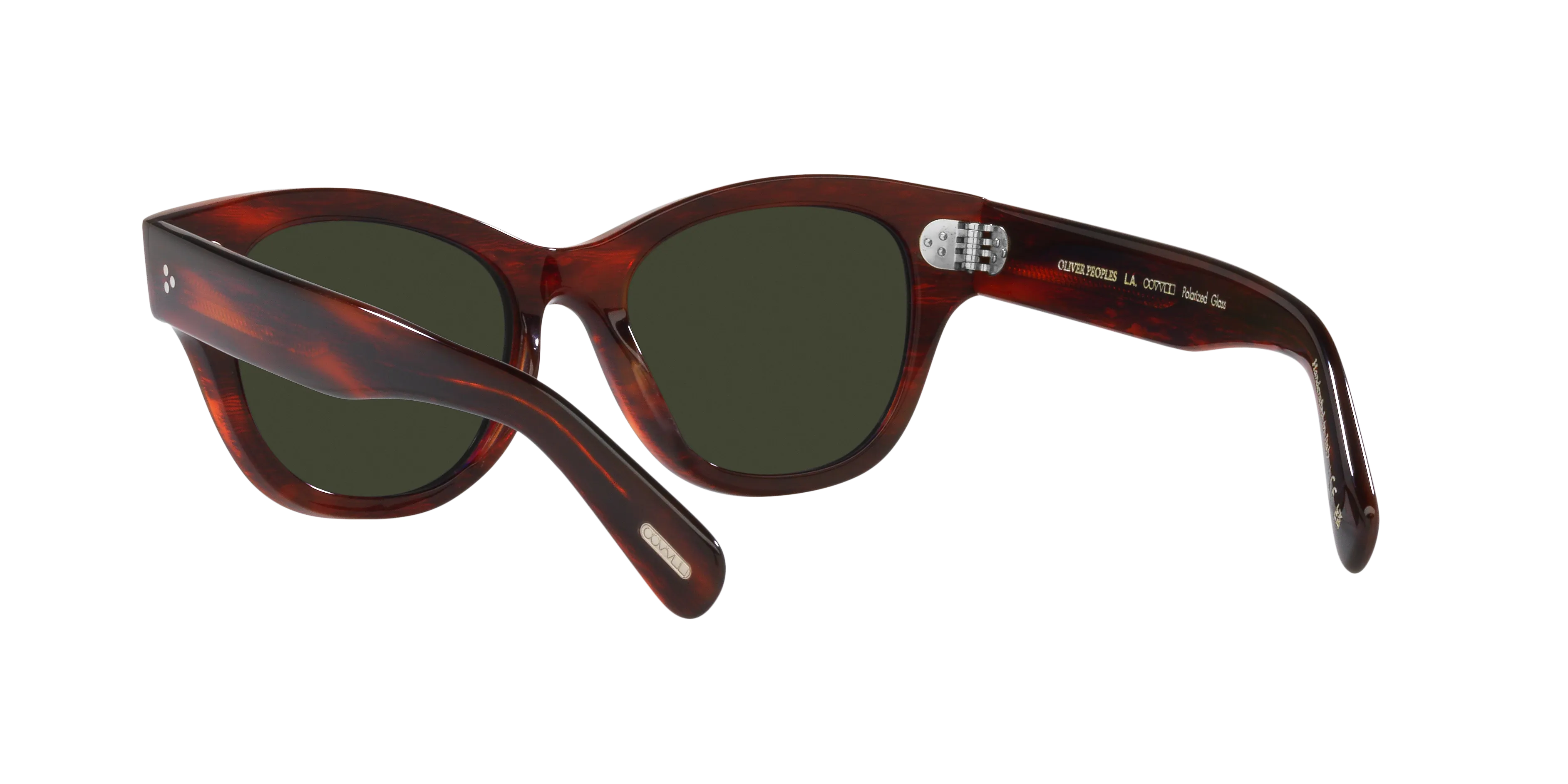 Oliver Peoples OV5490SU EADIE 1725P1 Occhiali da sole Acetato Rosso Verde G15 Pillow Polarizzata - immagine 4
