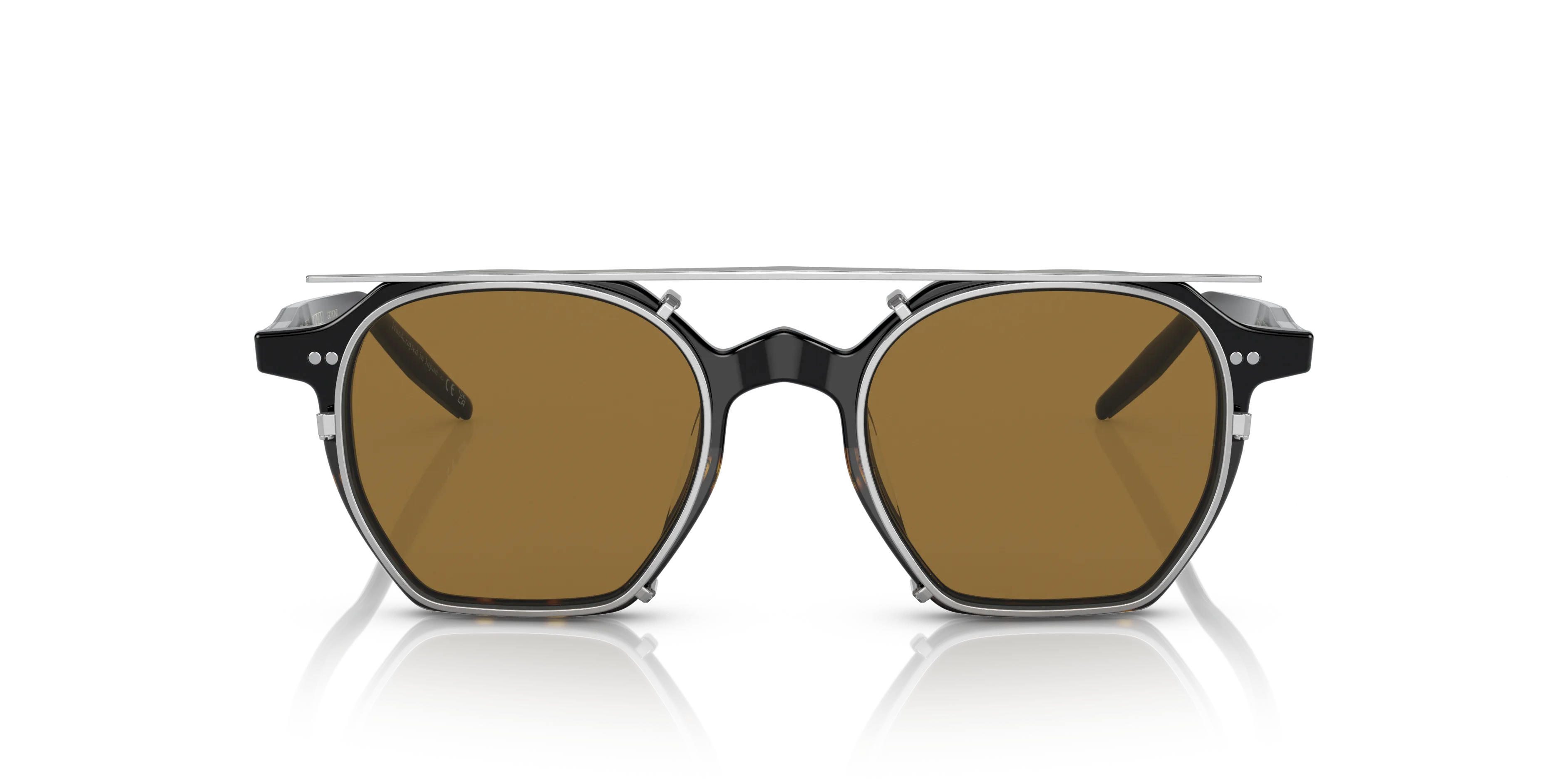 Oliver Peoples OV5489U G. PONTI-5 1722 Montature da vista Acetato Nero Arancione Squadrata Normale - immagine 3